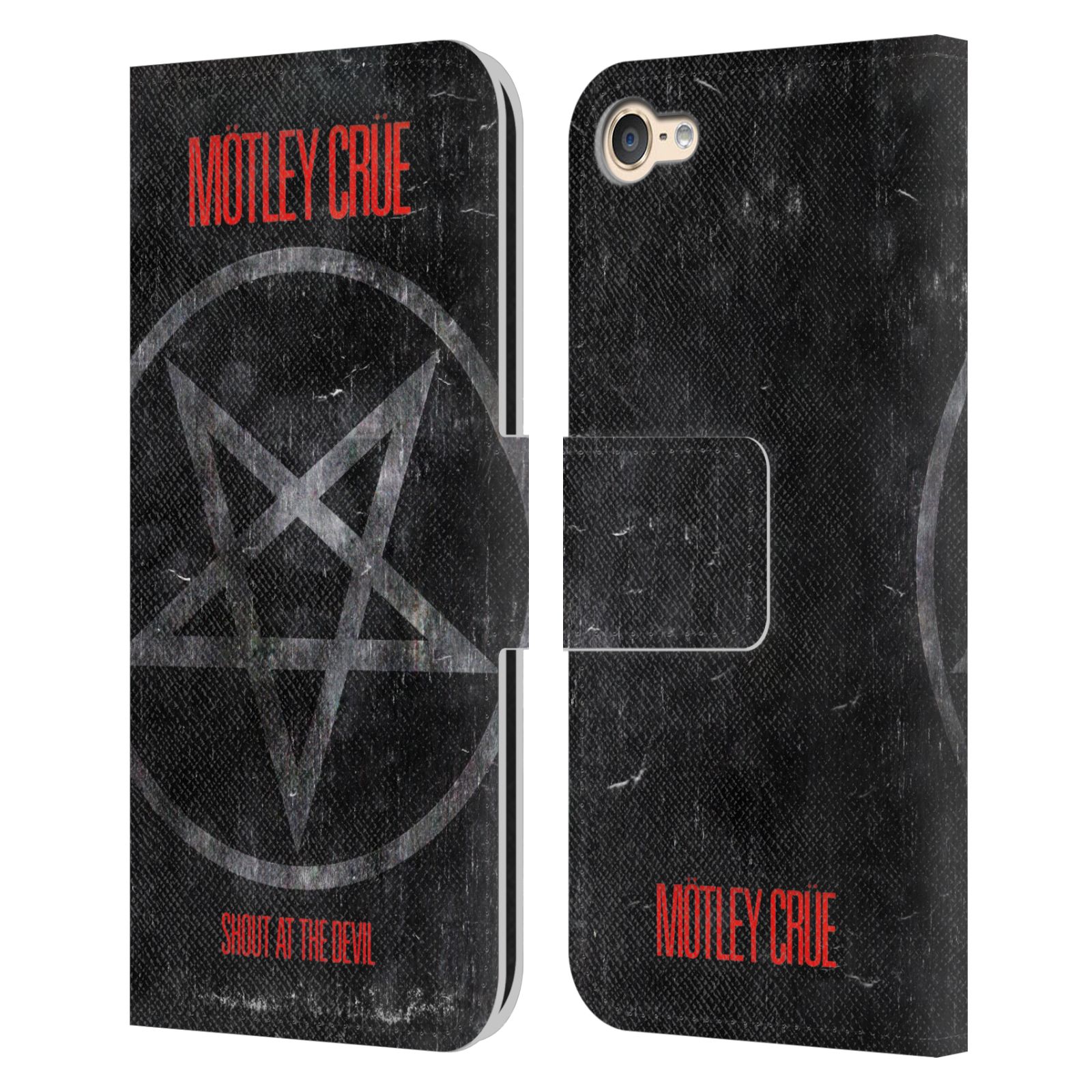 OFFICIAL MOTLEY CRUE ALBUMS LEATHER BOOK CASE FOR APPLE iPOD TOUCH MP3 - Picture 9 of 11
