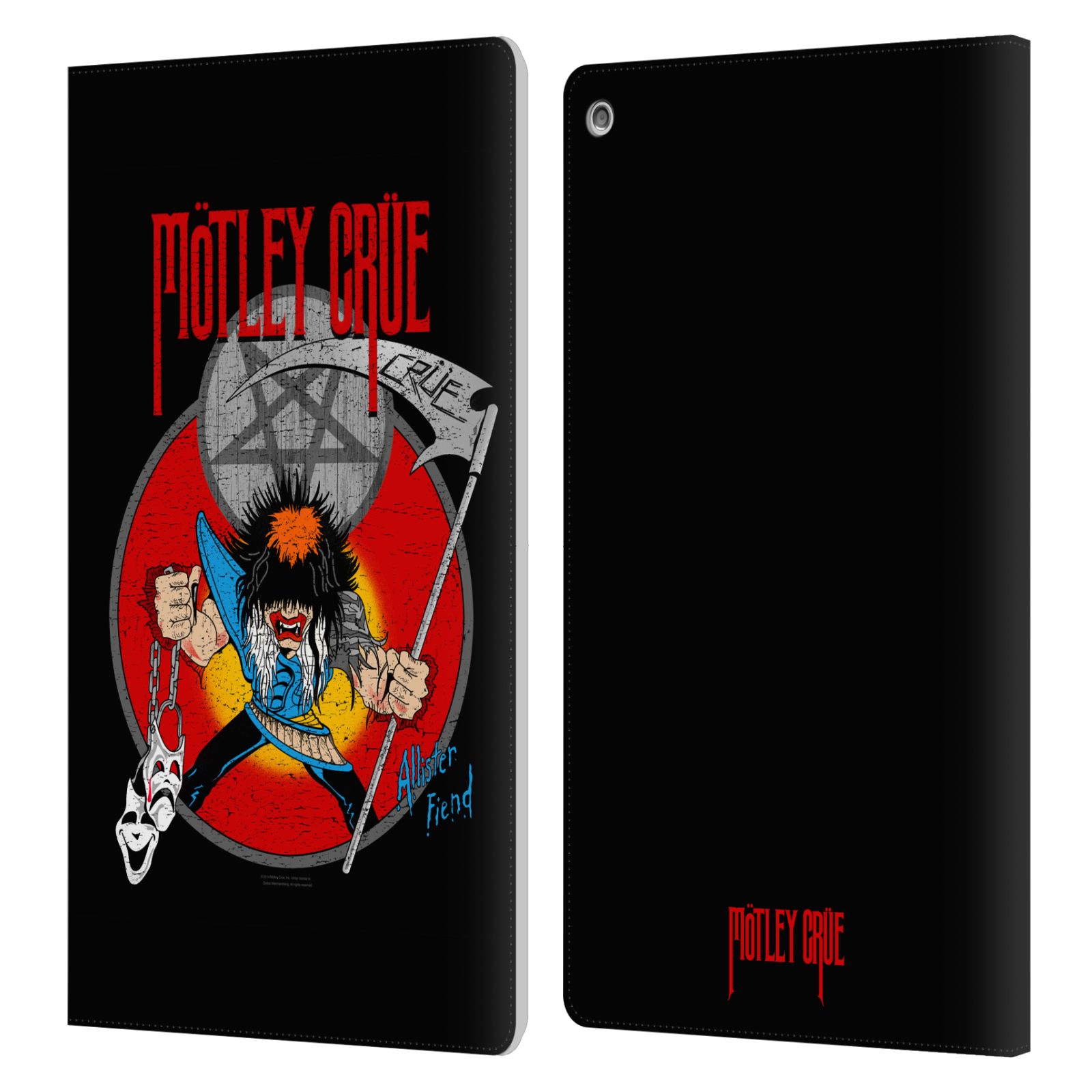 OFFICIAL MOTLEY CRUE KEY ART LEATHER BOOK WALLET CASE COVER FOR AMAZON FIRE - 第 7/13 張圖片
