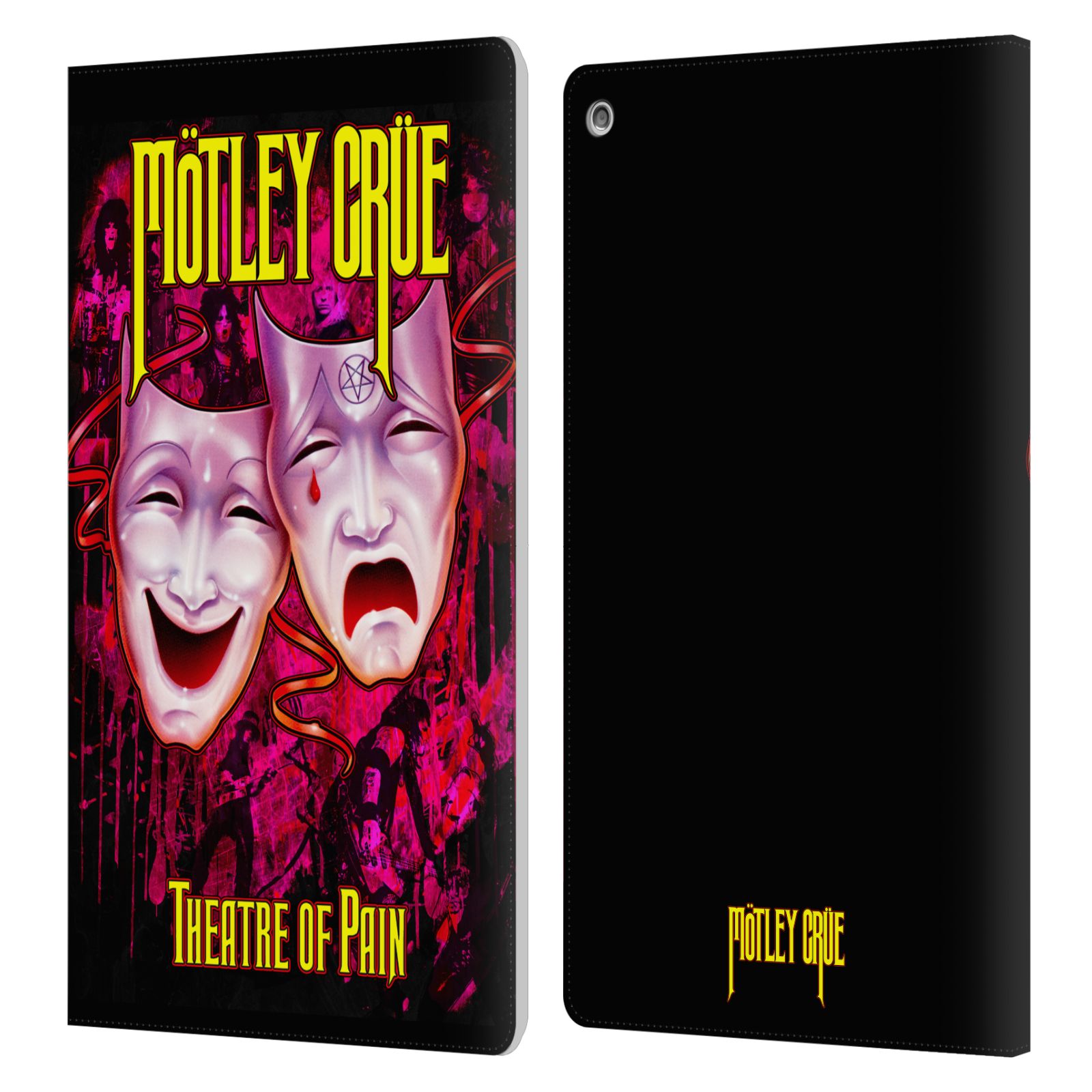 OFFICIAL MOTLEY CRUE KEY ART LEATHER BOOK WALLET CASE COVER FOR AMAZON FIRE - 第 10/13 張圖片