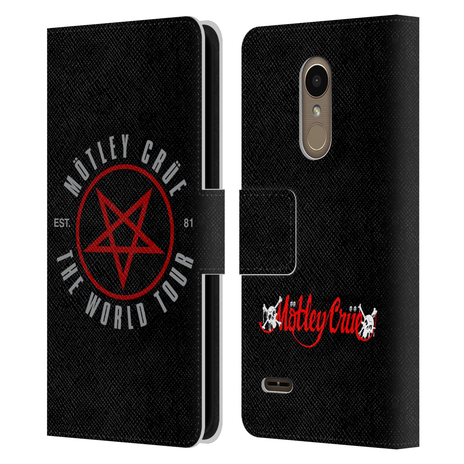 OFFIZIELLE MOTLEY CRUE TOURGRAFIKEN BRIEFTASCHE HUELLE AUS LEDER FÜR LG HANDYS 1 - Picture 7 of 7