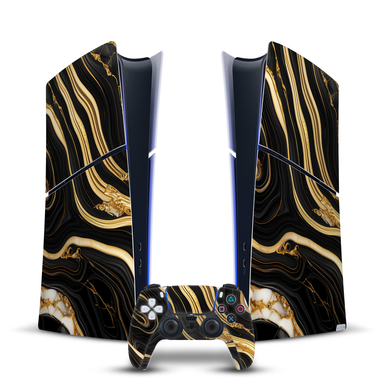 HEAD CASE DESIGNS MARBLE VINYL SKIN FOR PS5 SLIM DIGITAL CONSOLE & CONTROLLER