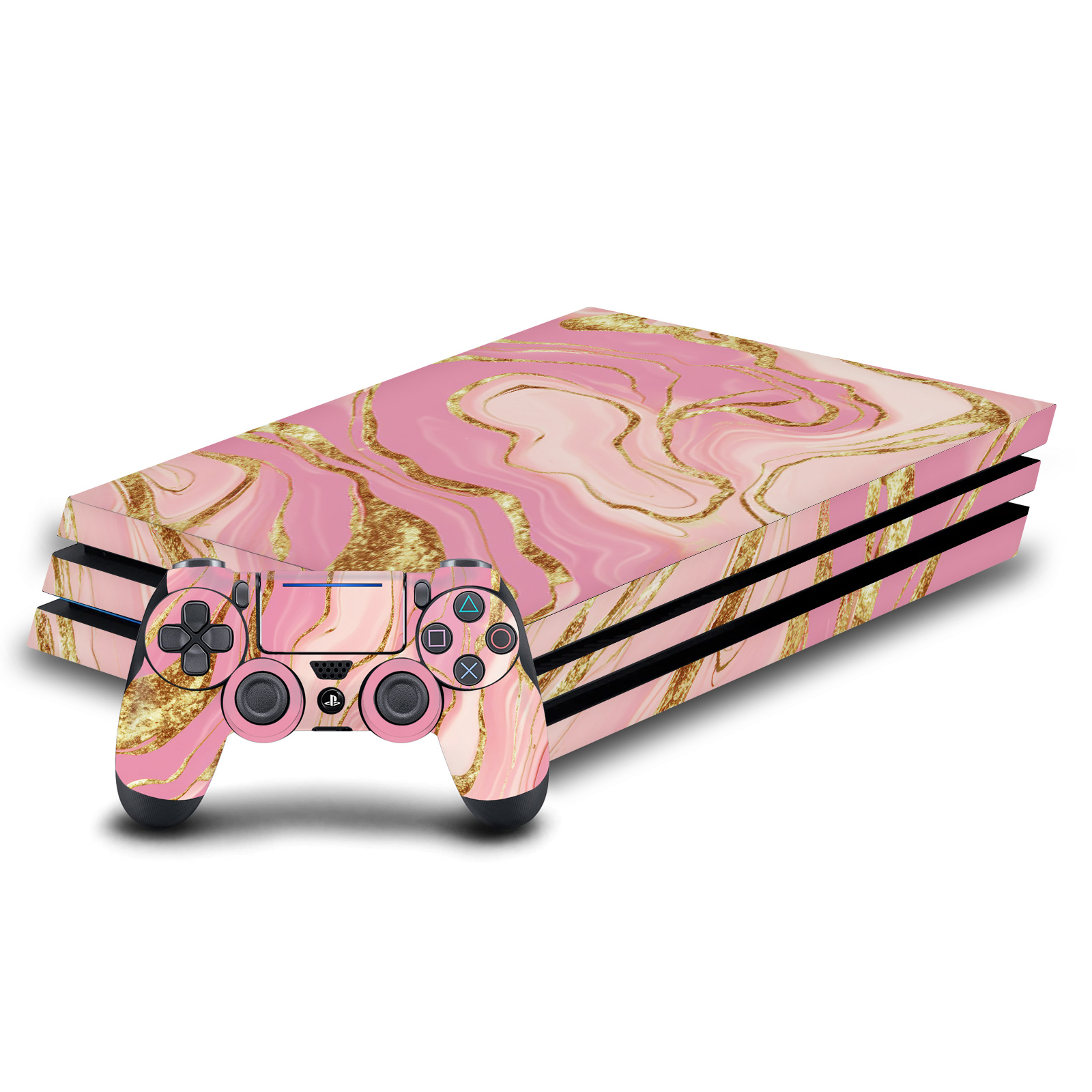 HEAD CASE DESIGNS MARBLE VINYL STICKER SKIN DECAL COVER FOR SONY PS4 PRO BUNDLE