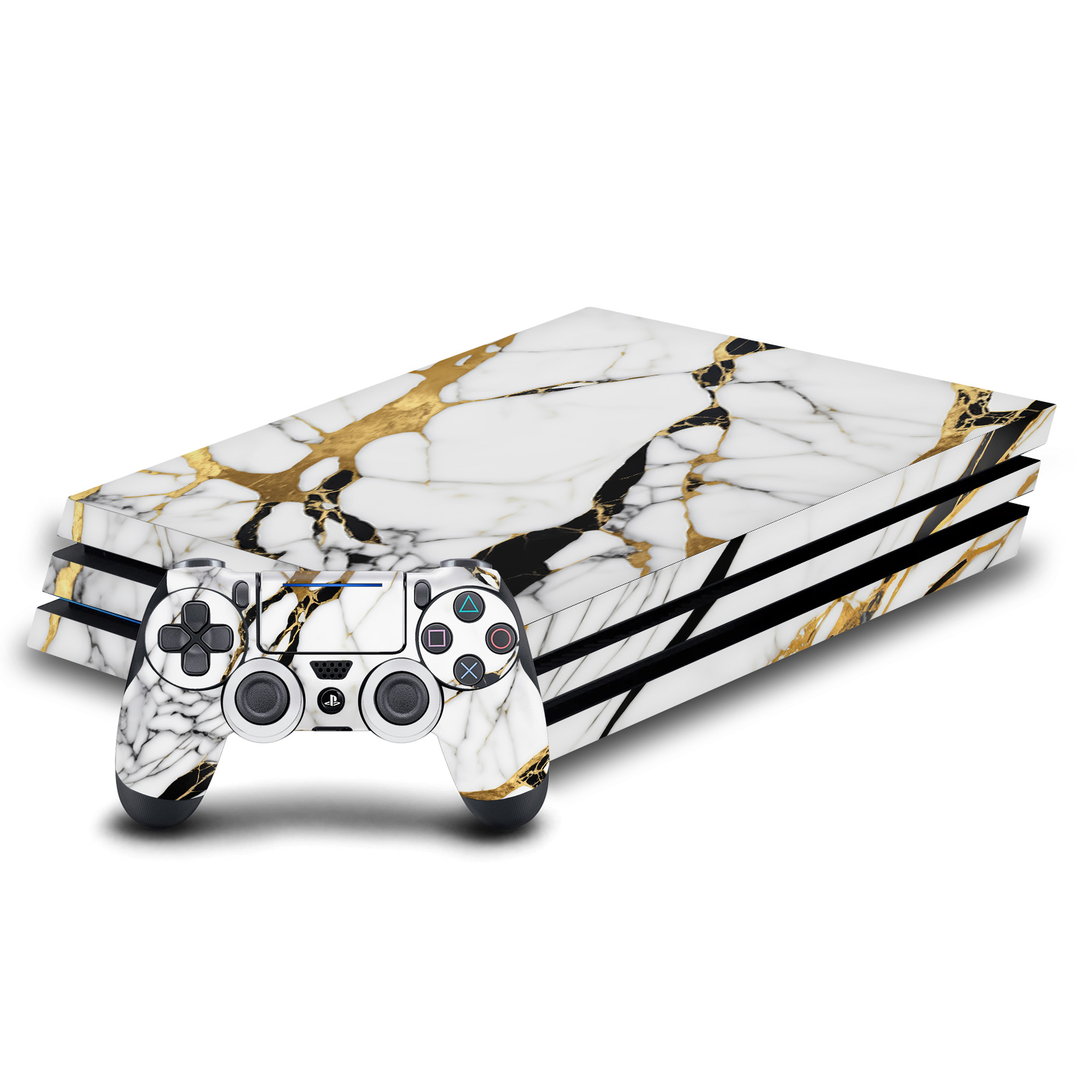 HEAD CASE DESIGNS MARBLE VINYL STICKER SKIN DECAL COVER FOR SONY PS4 PRO BUNDLE