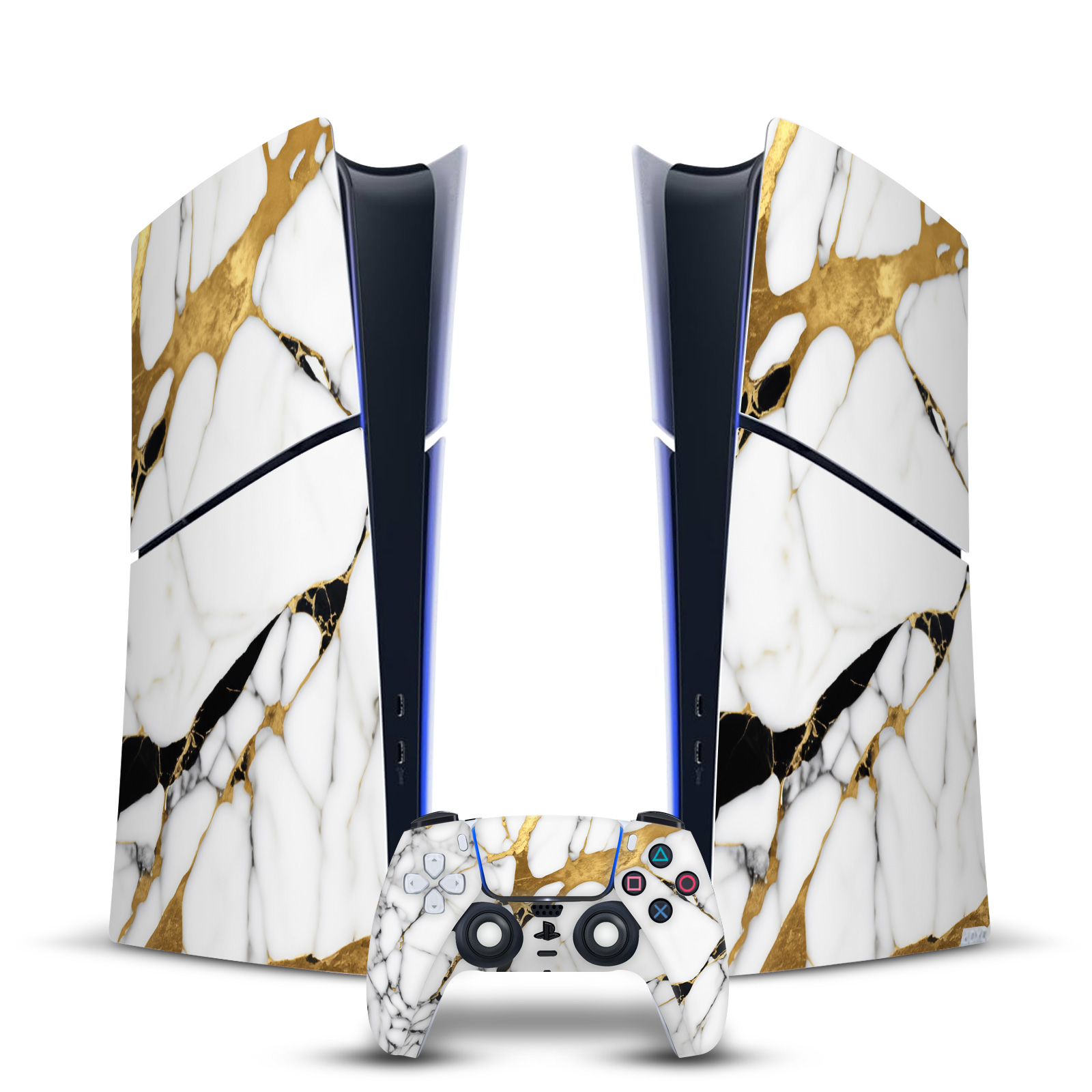 HEAD CASE DESIGNS MARBLE VINYL SKIN FOR PS5 SLIM DIGITAL CONSOLE & CONTROLLER