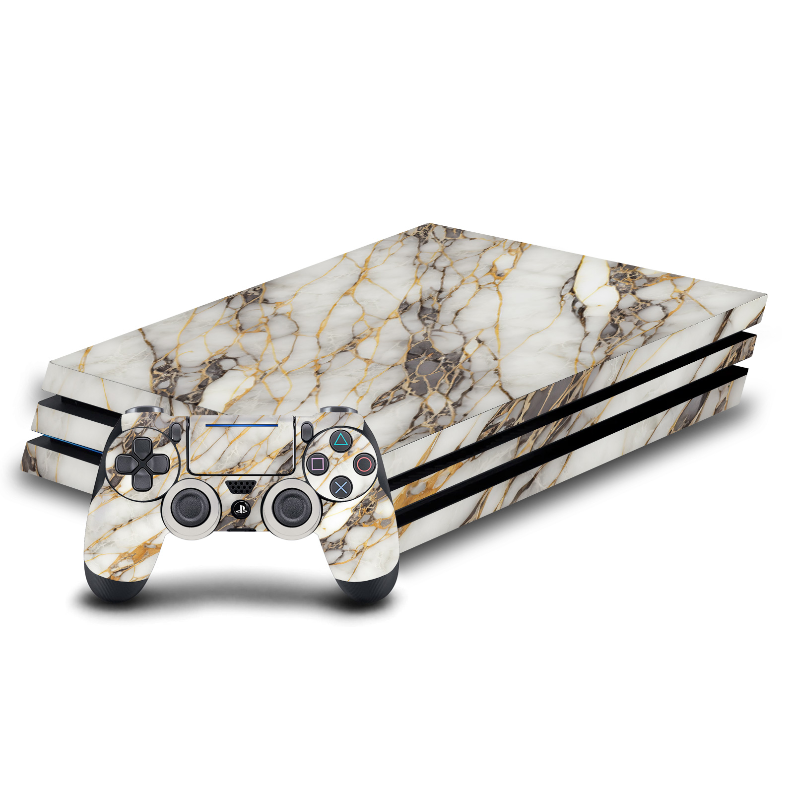 HEAD CASE DESIGNS MARBLE VINYL STICKER SKIN DECAL COVER FOR SONY PS4 PRO BUNDLE