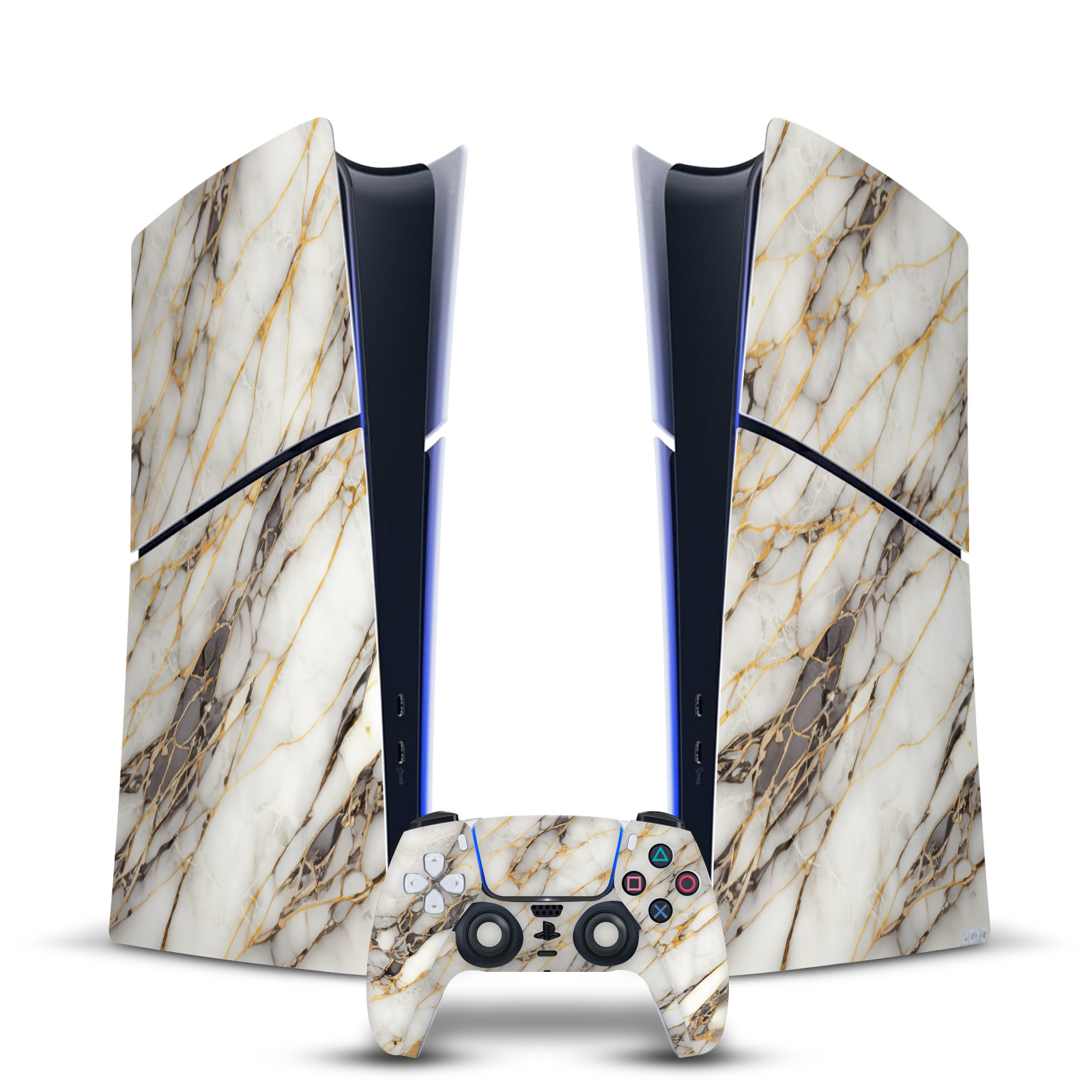 HEAD CASE DESIGNS MARBLE VINYL SKIN FOR PS5 SLIM DIGITAL CONSOLE & CONTROLLER