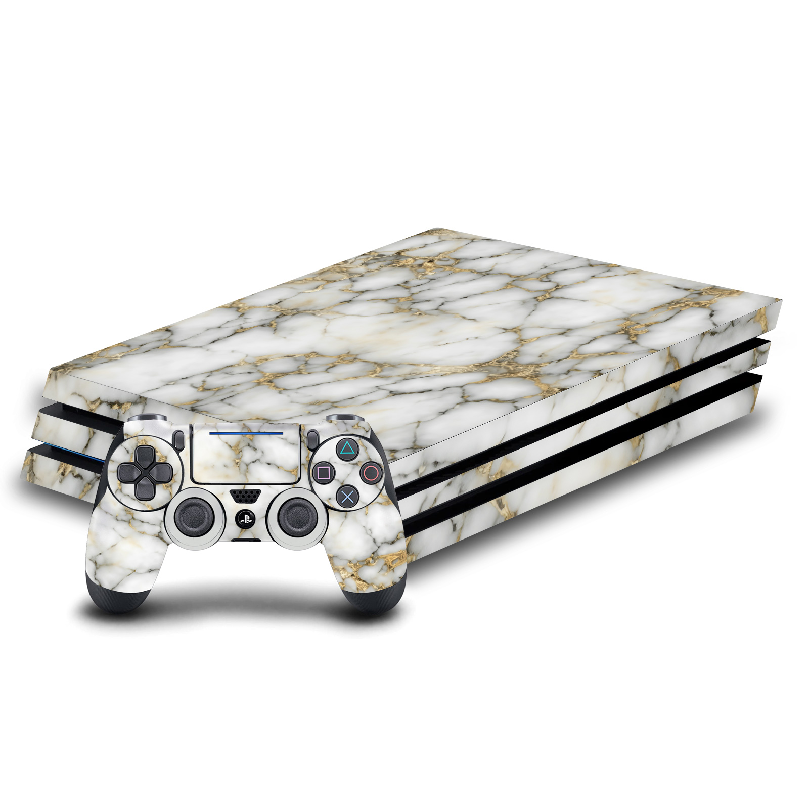 HEAD CASE DESIGNS MARBLE VINYL STICKER SKIN DECAL COVER FOR SONY PS4 PRO BUNDLE