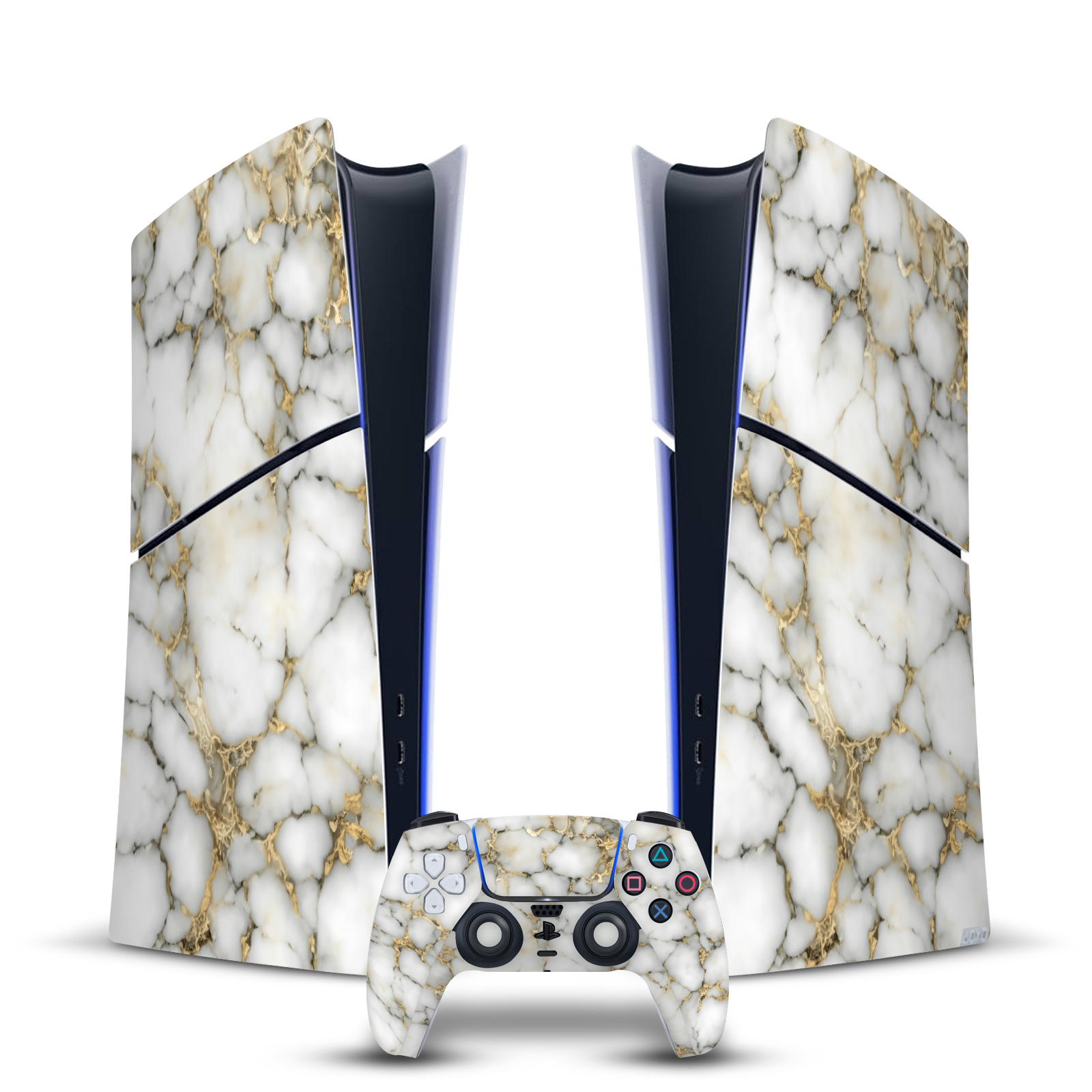 HEAD CASE DESIGNS MARBLE VINYL SKIN FOR PS5 SLIM DIGITAL CONSOLE & CONTROLLER