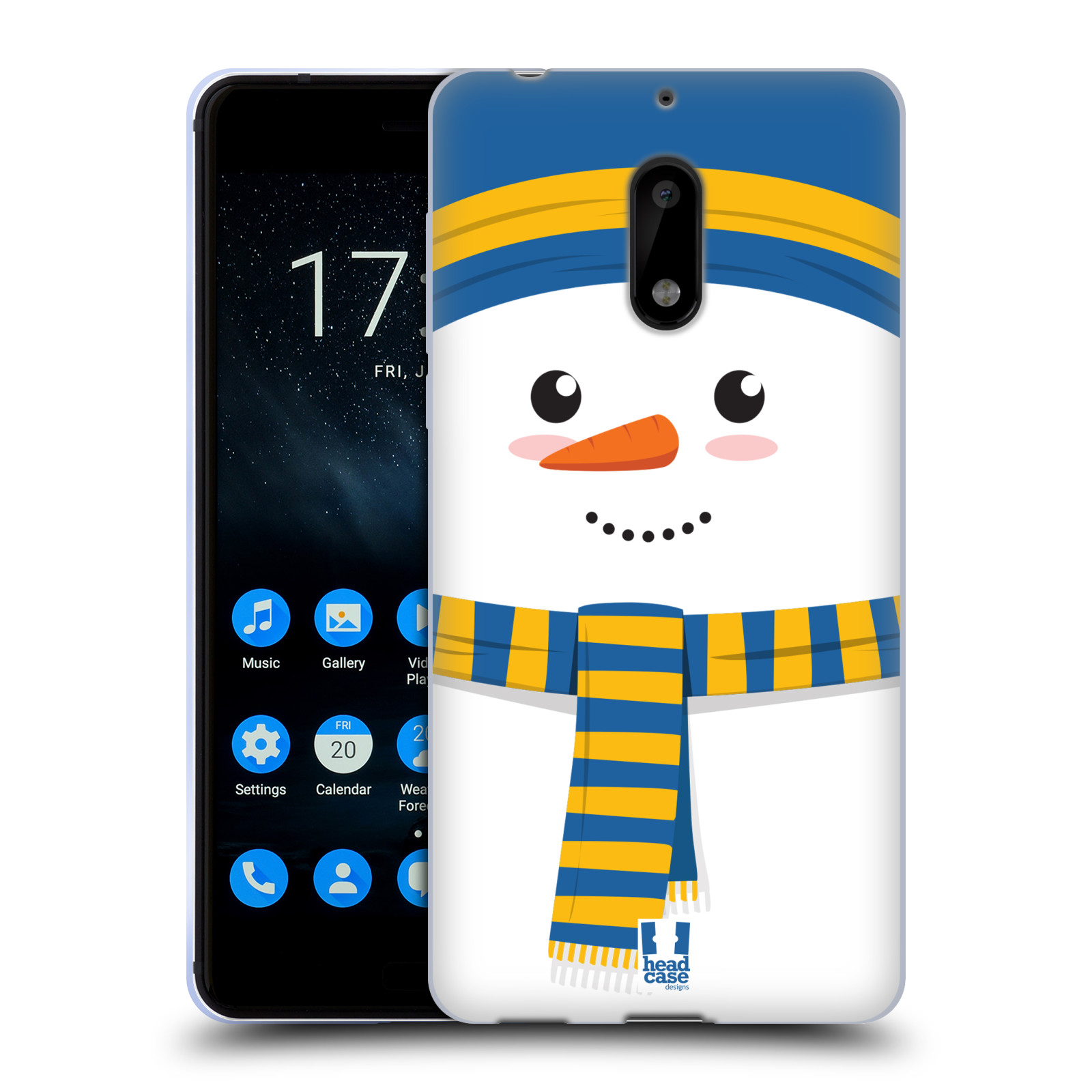 HEAD CASE DESIGNS MR SNOWMAN SOFT GEL CASE FOR NOKIA PHONES 1