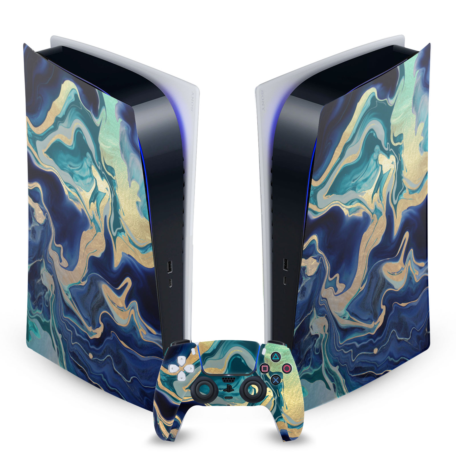 OFFICIAL MONIKA STRIGEL ART MIX VINYL SKIN FOR SONY PS5 DIGITAL EDITION BUNDLE