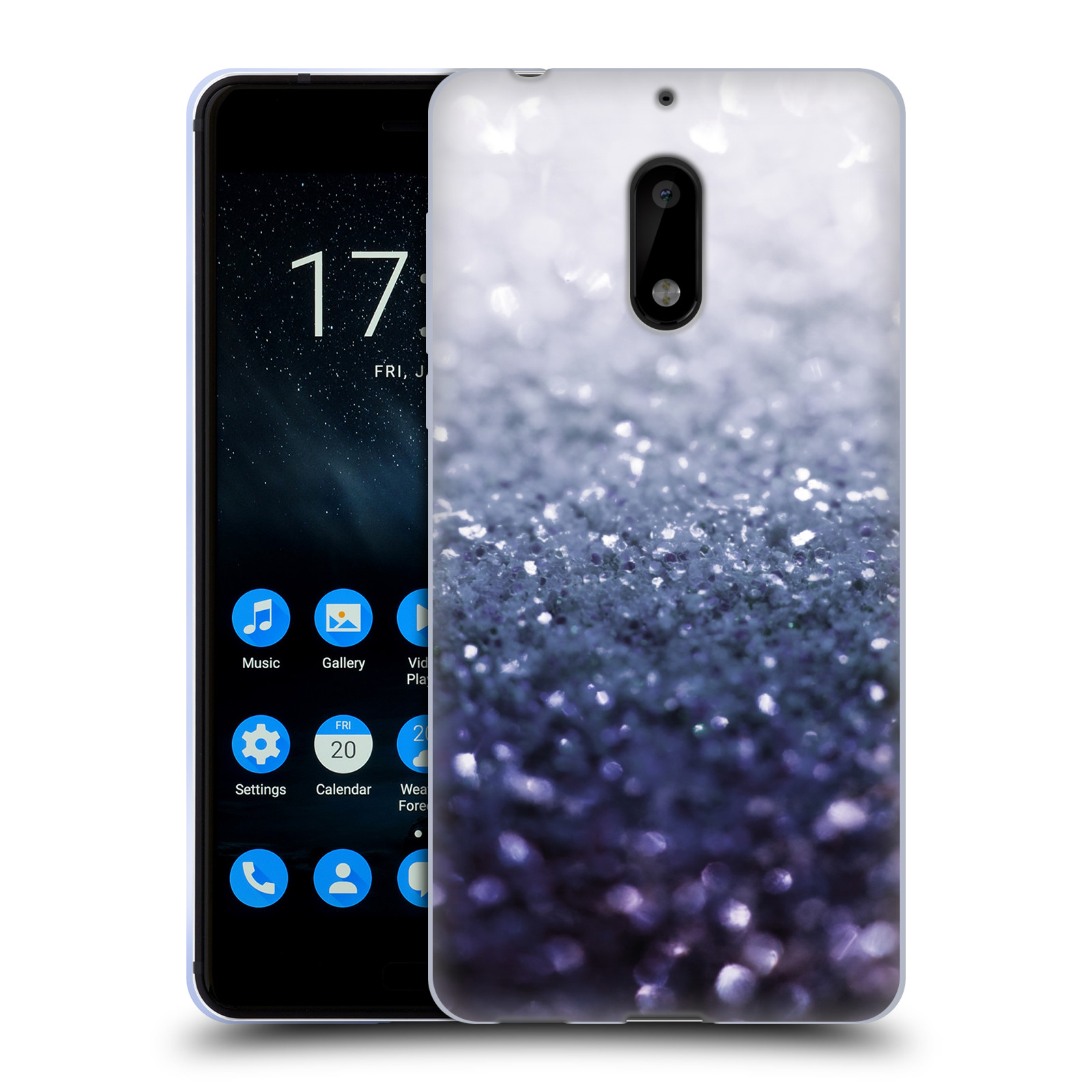 OFFICIAL MONIKA STRIGEL FROZEN GLITTER GEL CASE FOR NOKIA PHONES 1 - Picture 10 of 14