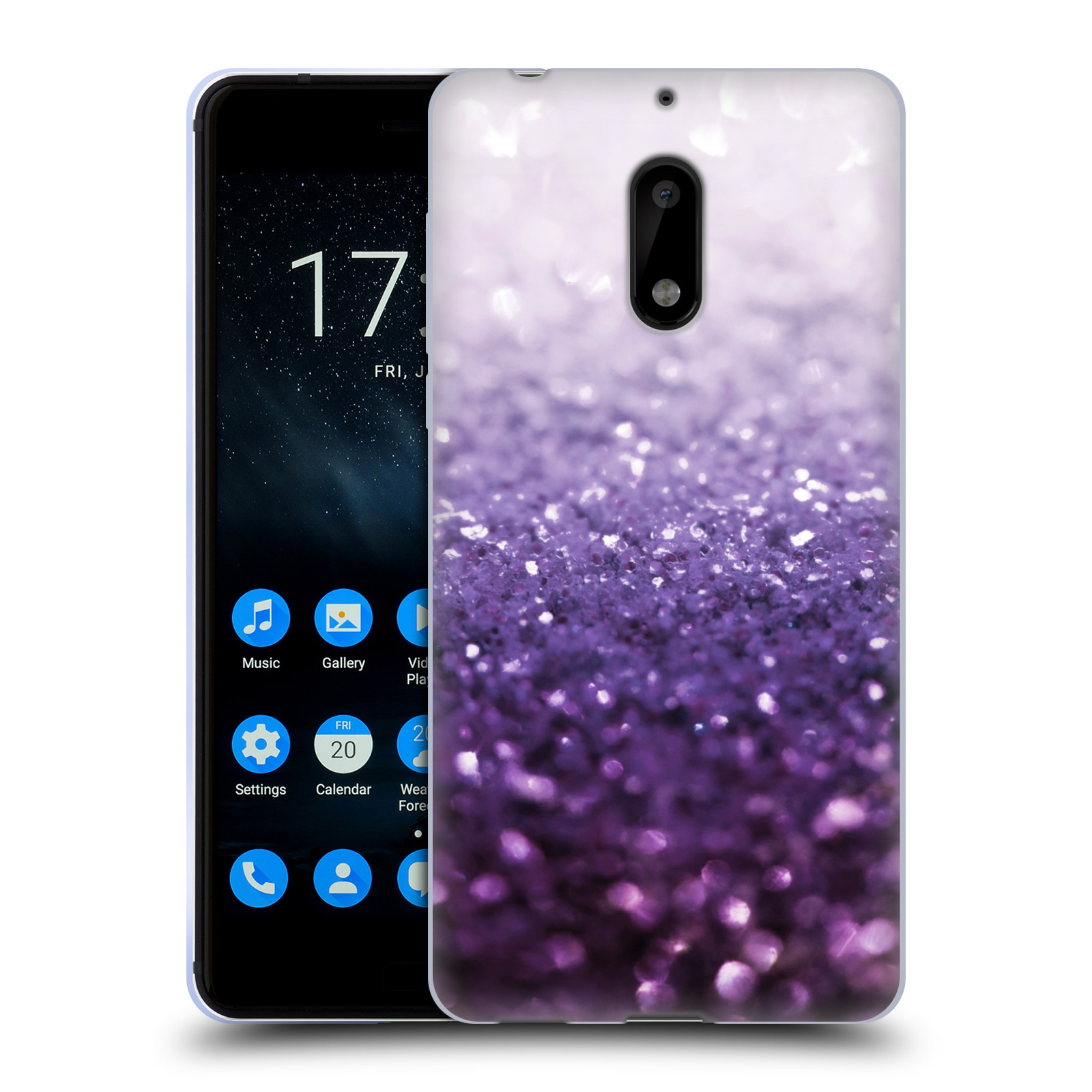 OFFICIAL MONIKA STRIGEL FROZEN GLITTER GEL CASE FOR NOKIA PHONES 1 - Picture 11 of 14