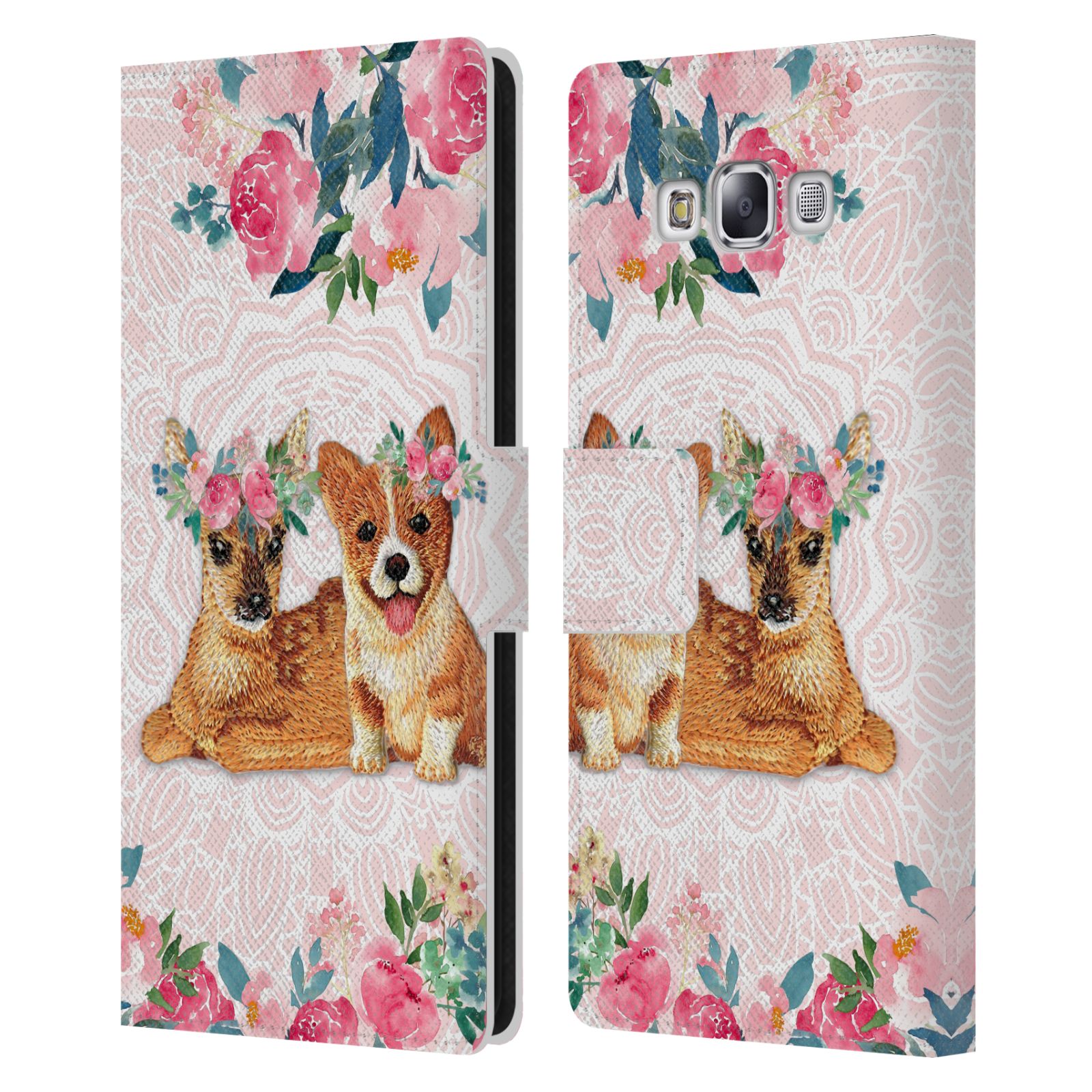 OFFICIAL MONIKA STRIGEL FLOWER FRIENDS 2 LEATHER BOOK CASE FOR SAMSUNG PHONES 3 - Picture 8 of 11