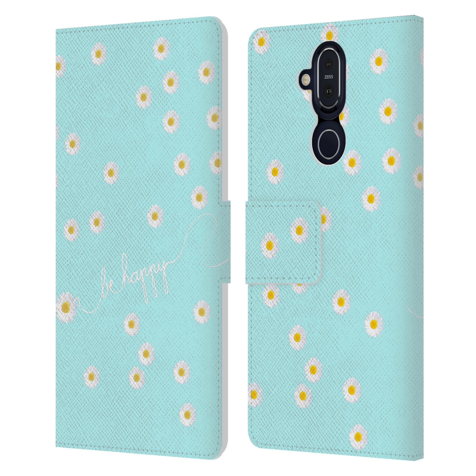 OFFICIAL MONIKA STRIGEL HAPPY DAISY LEATHER BOOK CASE FOR MICROSOFT NOKIA PHONES - Picture 7 of 17