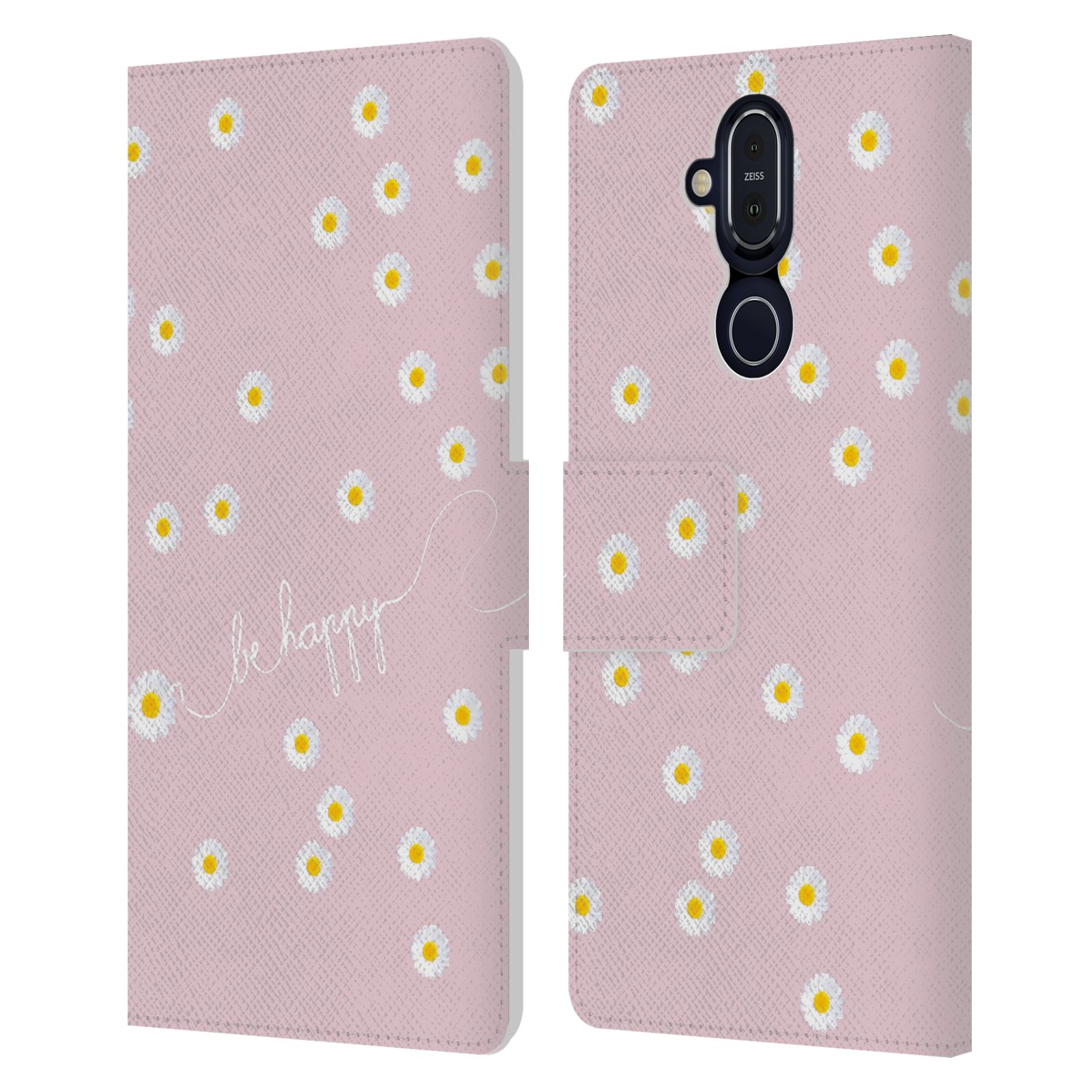 OFFICIAL MONIKA STRIGEL HAPPY DAISY LEATHER BOOK CASE FOR MICROSOFT NOKIA PHONES - Picture 8 of 17