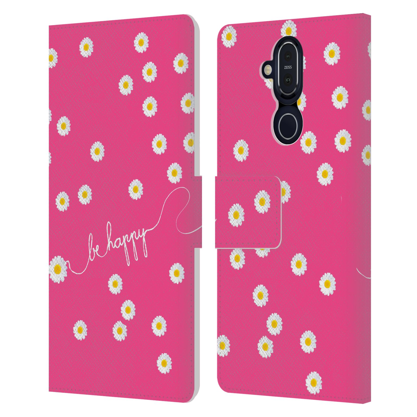 OFFICIAL MONIKA STRIGEL HAPPY DAISY LEATHER BOOK CASE FOR MICROSOFT NOKIA PHONES - Picture 11 of 17