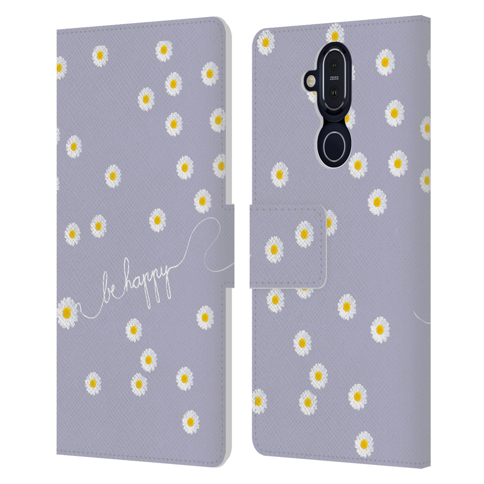 OFFICIAL MONIKA STRIGEL HAPPY DAISY LEATHER BOOK CASE FOR MICROSOFT NOKIA PHONES - Picture 12 of 17