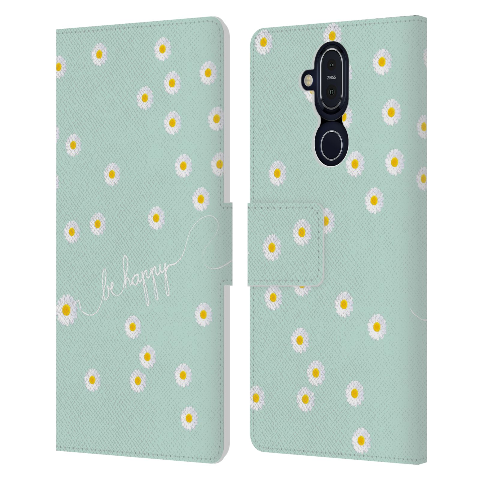 OFFICIAL MONIKA STRIGEL HAPPY DAISY LEATHER BOOK CASE FOR MICROSOFT NOKIA PHONES - Picture 13 of 17