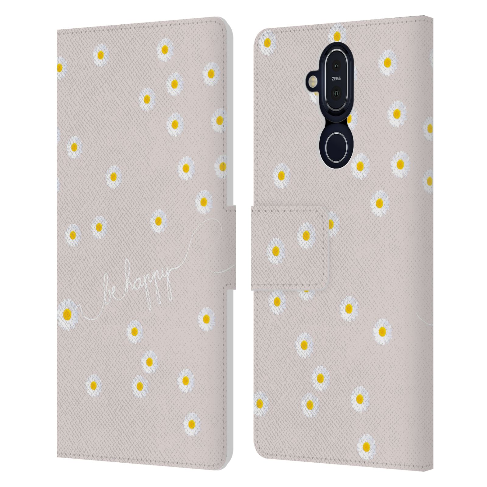 OFFICIAL MONIKA STRIGEL HAPPY DAISY LEATHER BOOK CASE FOR MICROSOFT NOKIA PHONES - Picture 14 of 17