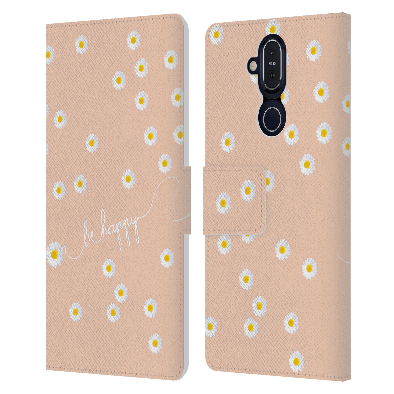 OFFICIAL MONIKA STRIGEL HAPPY DAISY LEATHER BOOK CASE FOR MICROSOFT NOKIA PHONES - Picture 15 of 17