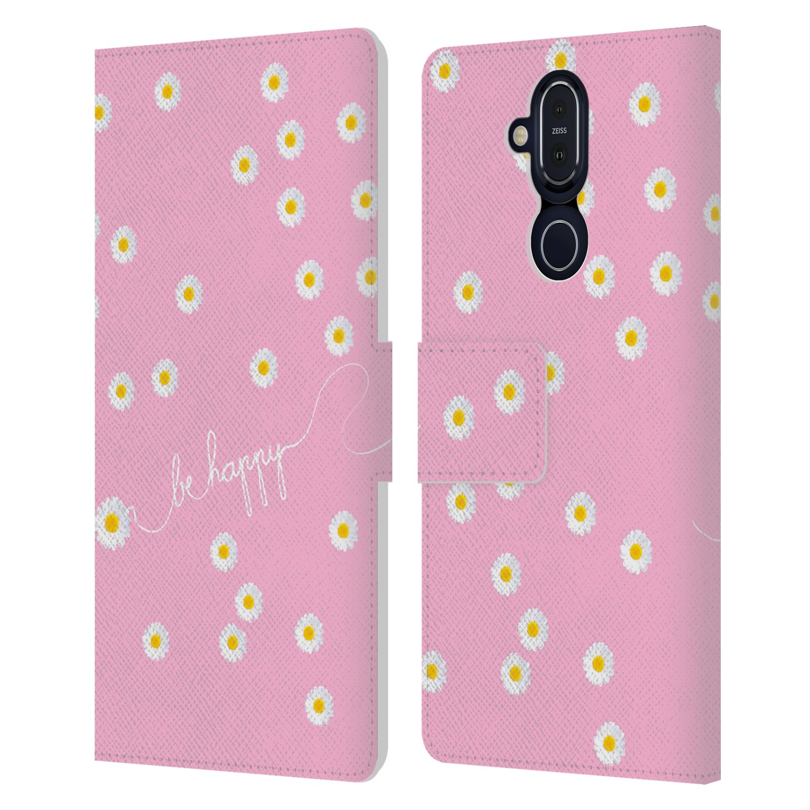 OFFICIAL MONIKA STRIGEL HAPPY DAISY LEATHER BOOK CASE FOR MICROSOFT NOKIA PHONES - Picture 16 of 17
