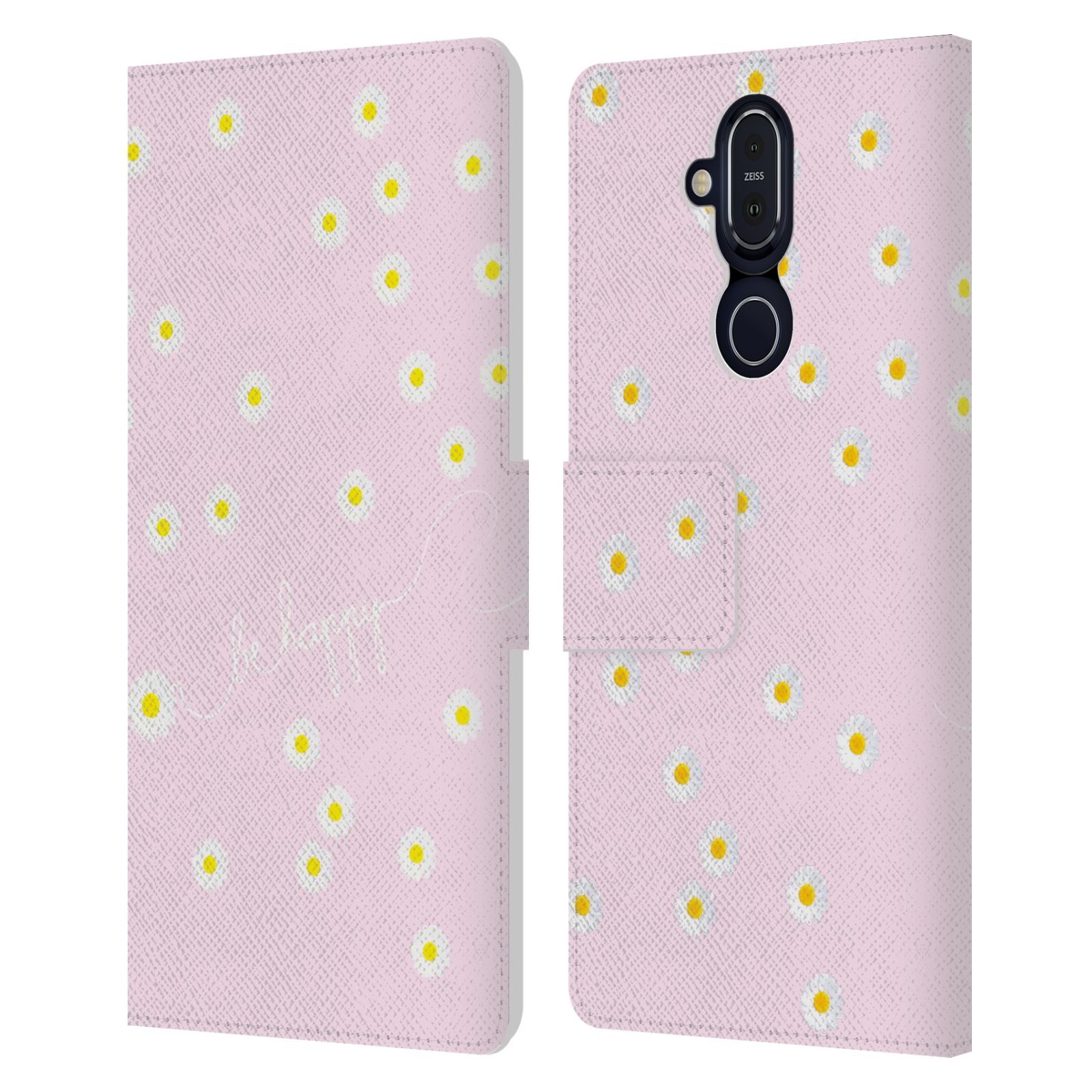OFFICIAL MONIKA STRIGEL HAPPY DAISY LEATHER BOOK CASE FOR MICROSOFT NOKIA PHONES - Picture 17 of 17