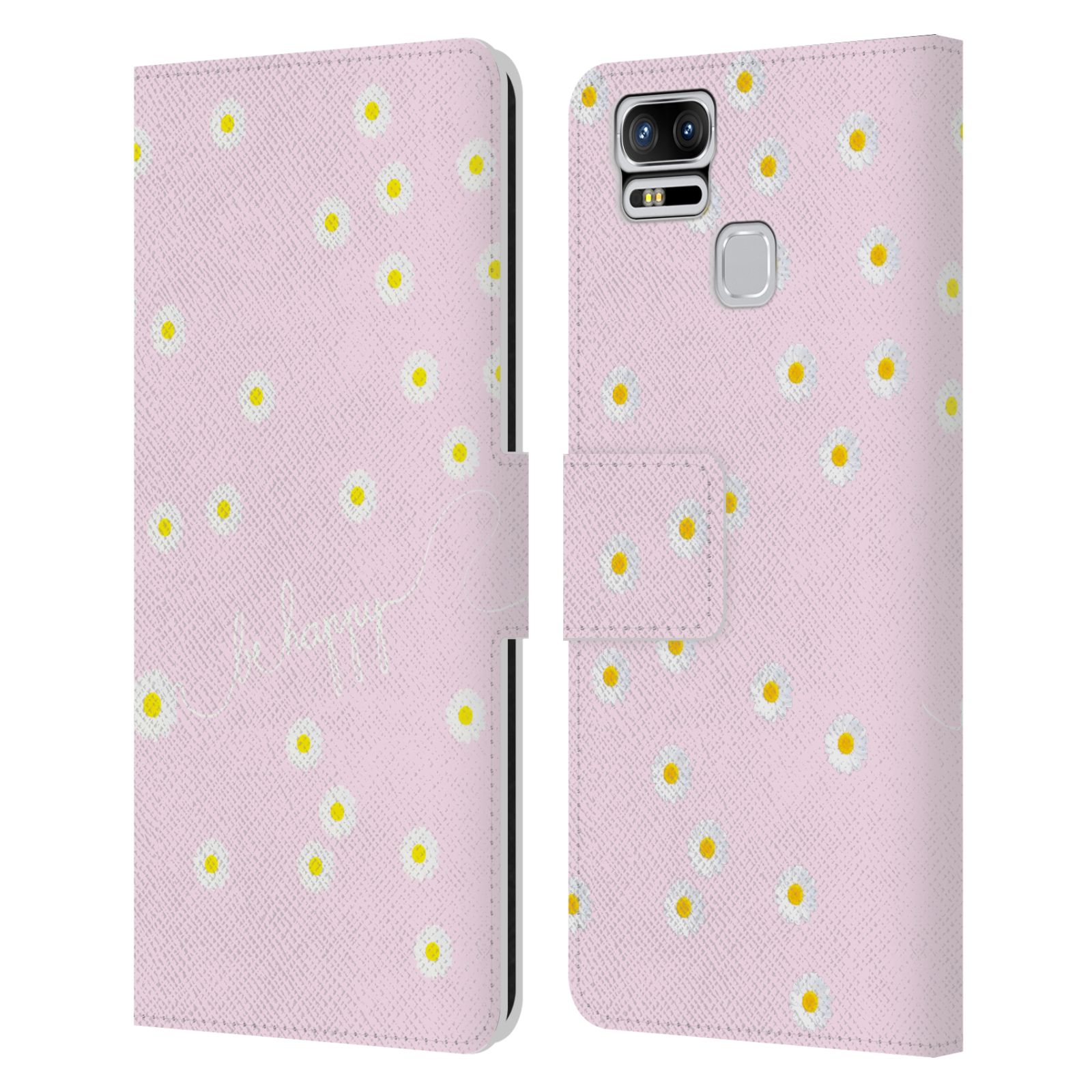 OFFICIAL MONIKA STRIGEL HAPPY DAISY LEATHER BOOK CASE FOR ASUS ZENFONE PHONES - Picture 7 of 7