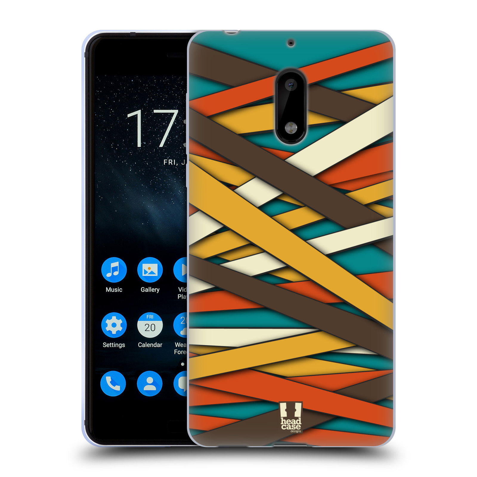 CUSTODIA HEAD CASE DESIGNS MUMMIFIED GEL MORBIDO PER NOKIA PHONES 1 - Foto 10 di 12