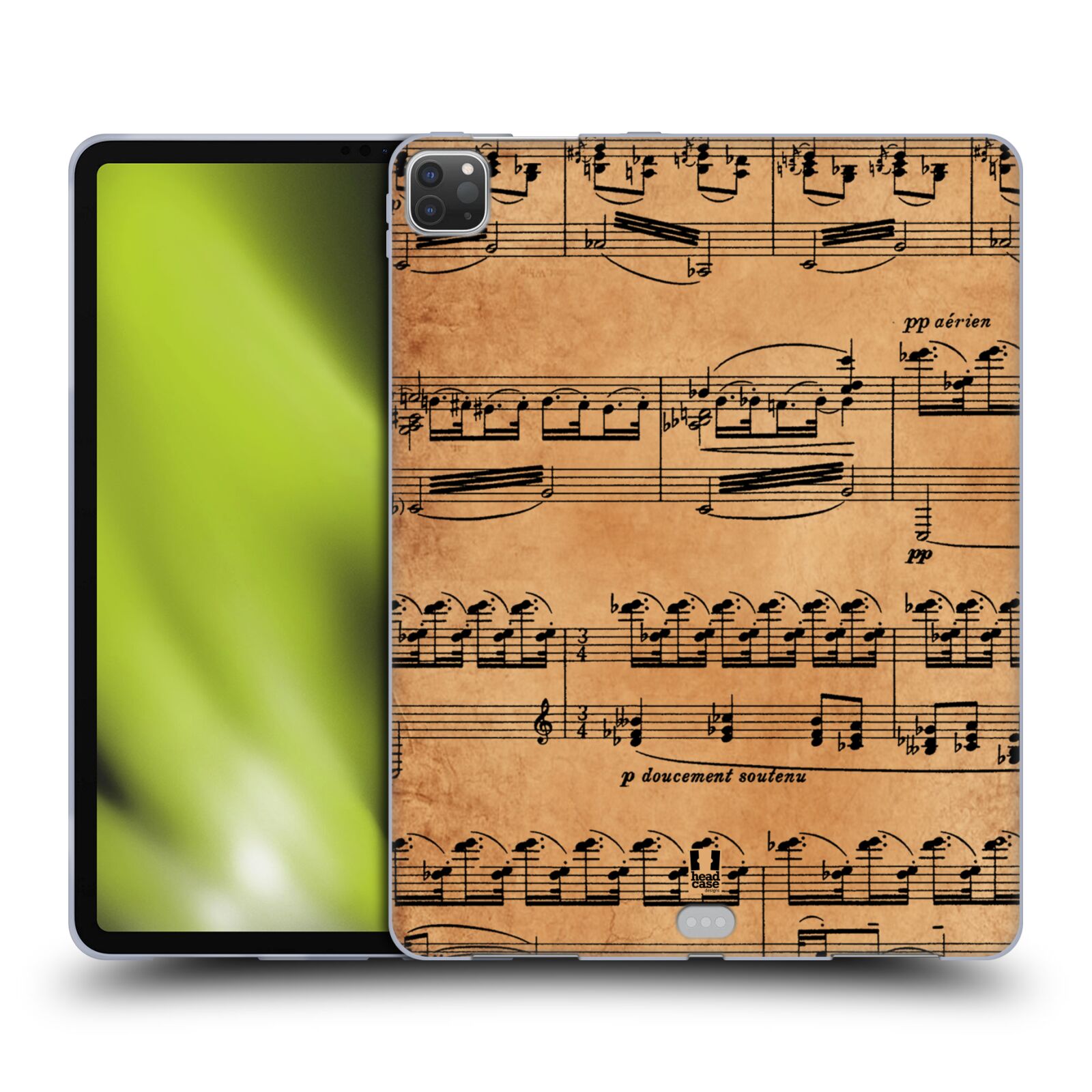 FUNDA HEAD CASE DESIGNS CON DIBUJO DE HOJAS DE MÚSICA GEL SUAVE PARA SAMSUNG KINDLE APPLE - Imagen 9 de 10