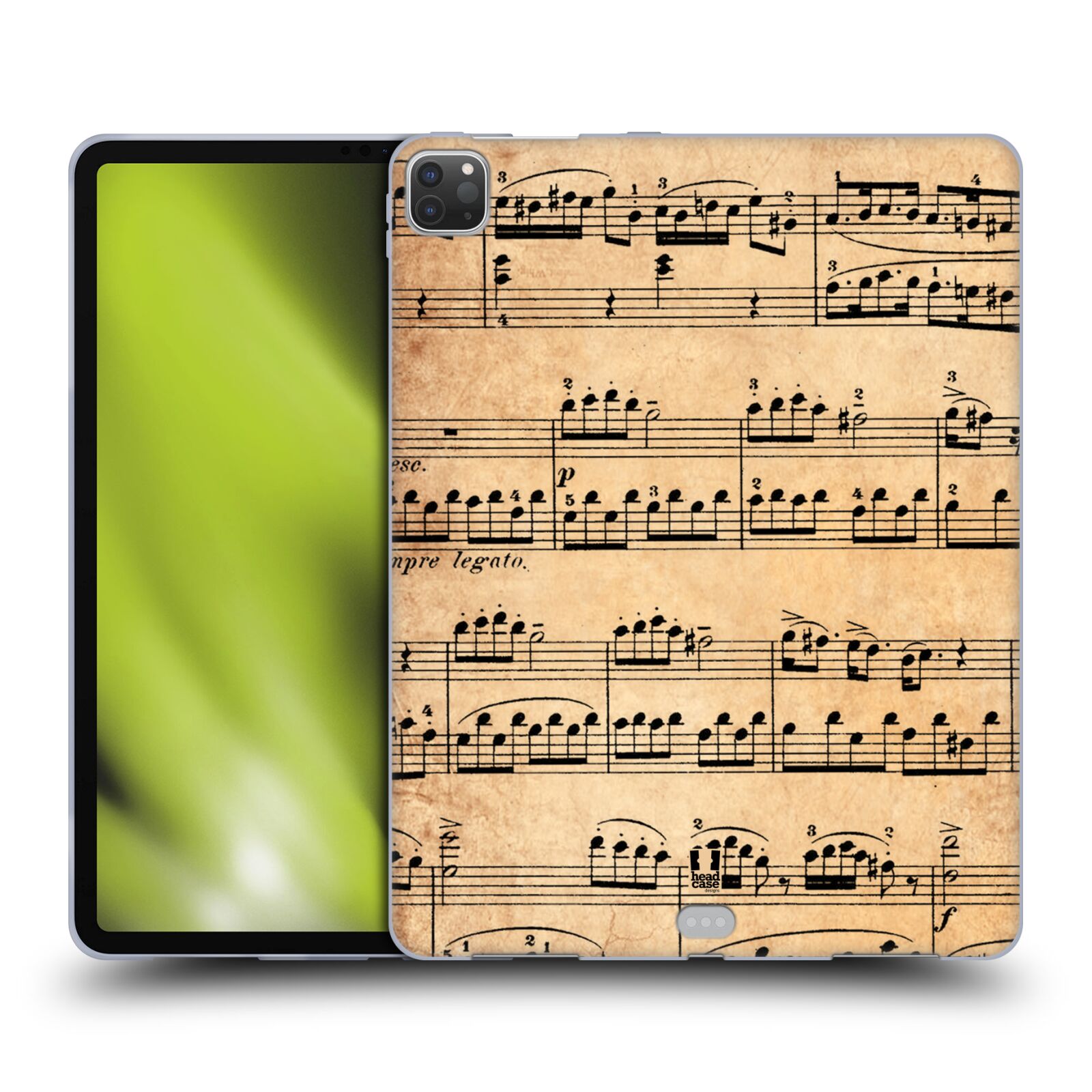 FUNDA HEAD CASE DESIGNS CON DIBUJO DE HOJAS DE MÚSICA GEL SUAVE PARA SAMSUNG KINDLE APPLE - Imagen 10 de 10