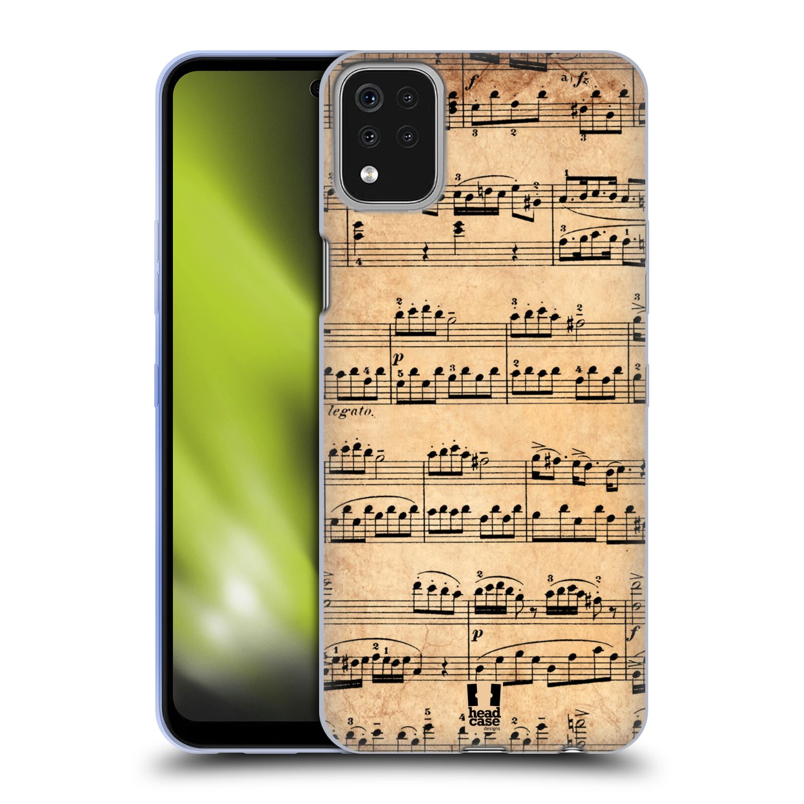 HEAD CASE DESIGNS MUSIC SHEETS SOFT GEL CASE FOR LG PHONES 1