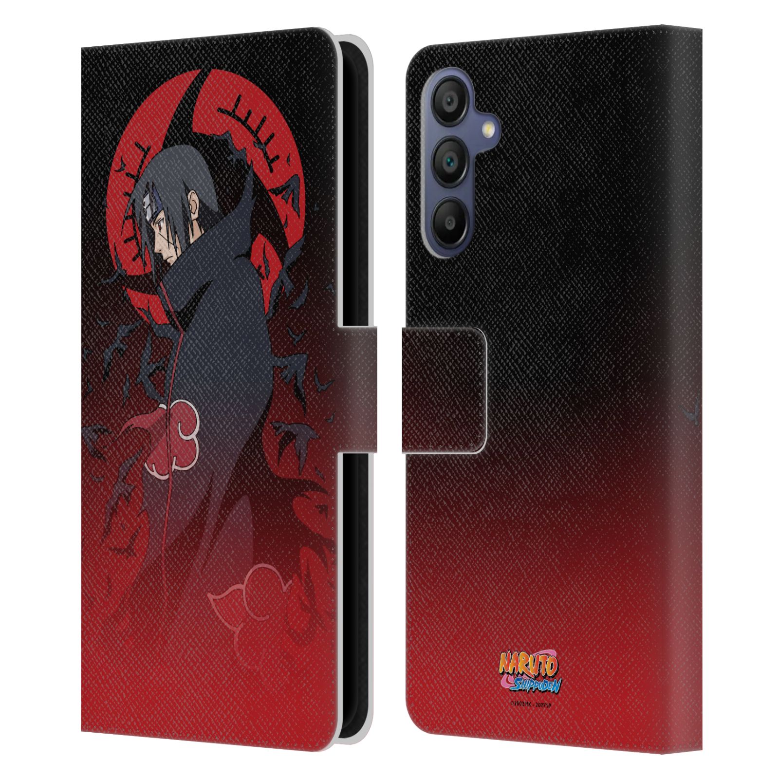Itachi Crimson Moon Leather Wallet Case for Galaxy A15 (2024)