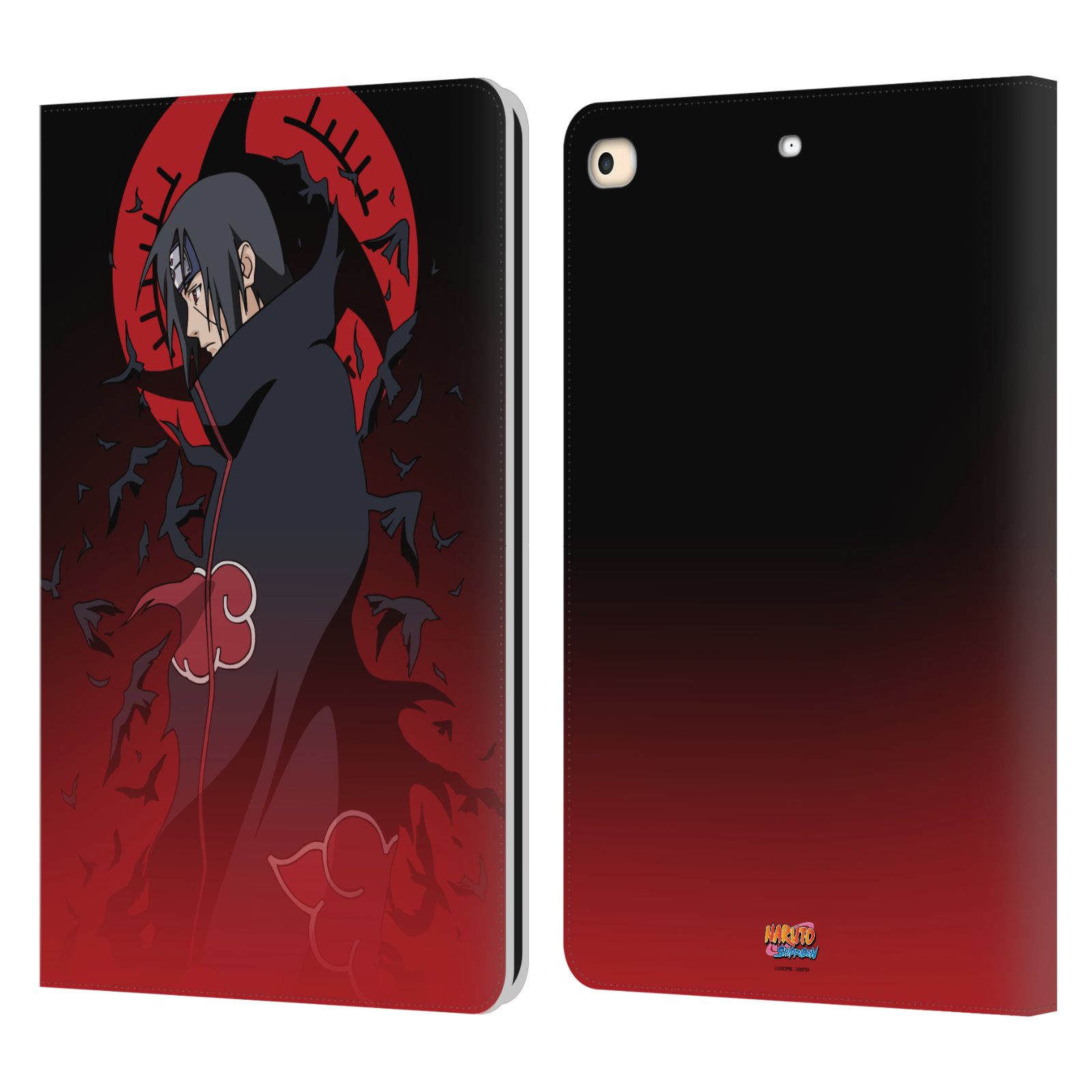 Itachi Crimson Moon Leather Wallet Case for iPad 9.7″ (2017/2018)