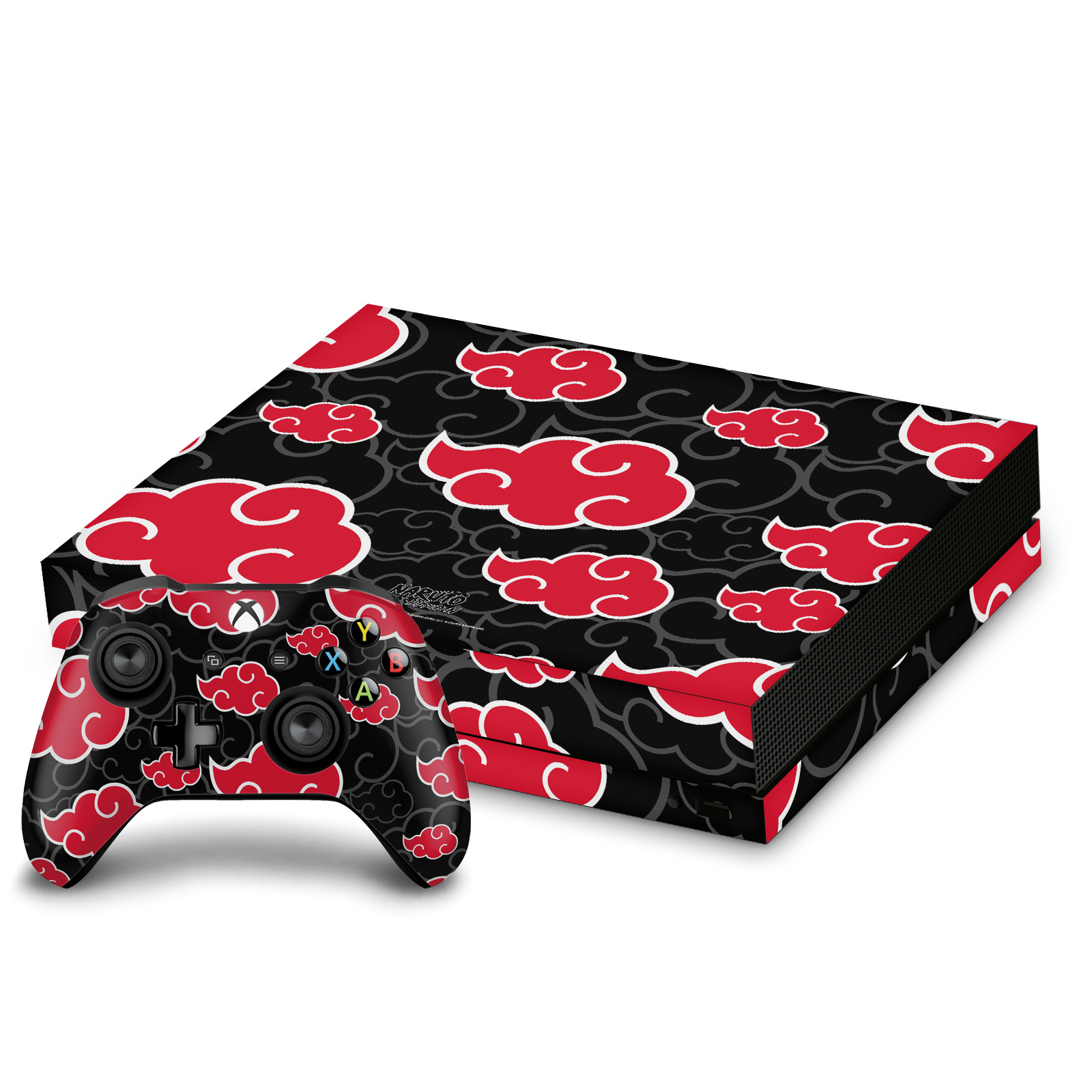 NARUTO SHIPPUDEN ICONIC VINYL SKIN FOR XBOX ONE X CONSOLE AND CONTROLLER BUNDLE