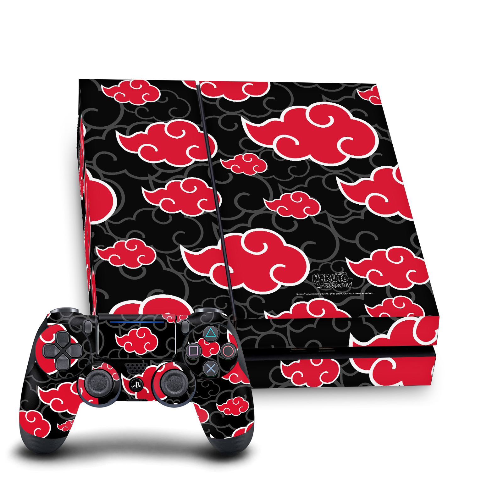 Akatsuki Clouds Gaming Skin for PS4 Console + DualShock 4