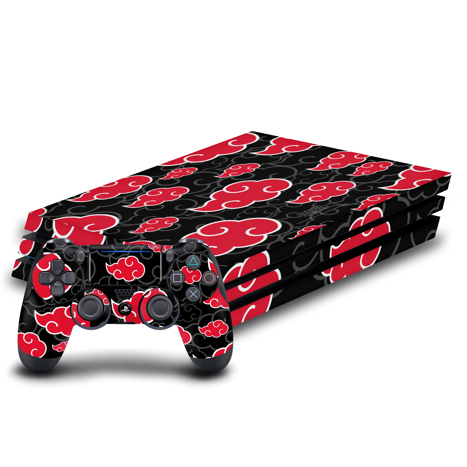 Akatsuki Clouds Gaming Skin for PS4 Pro Console + DualShock 4
