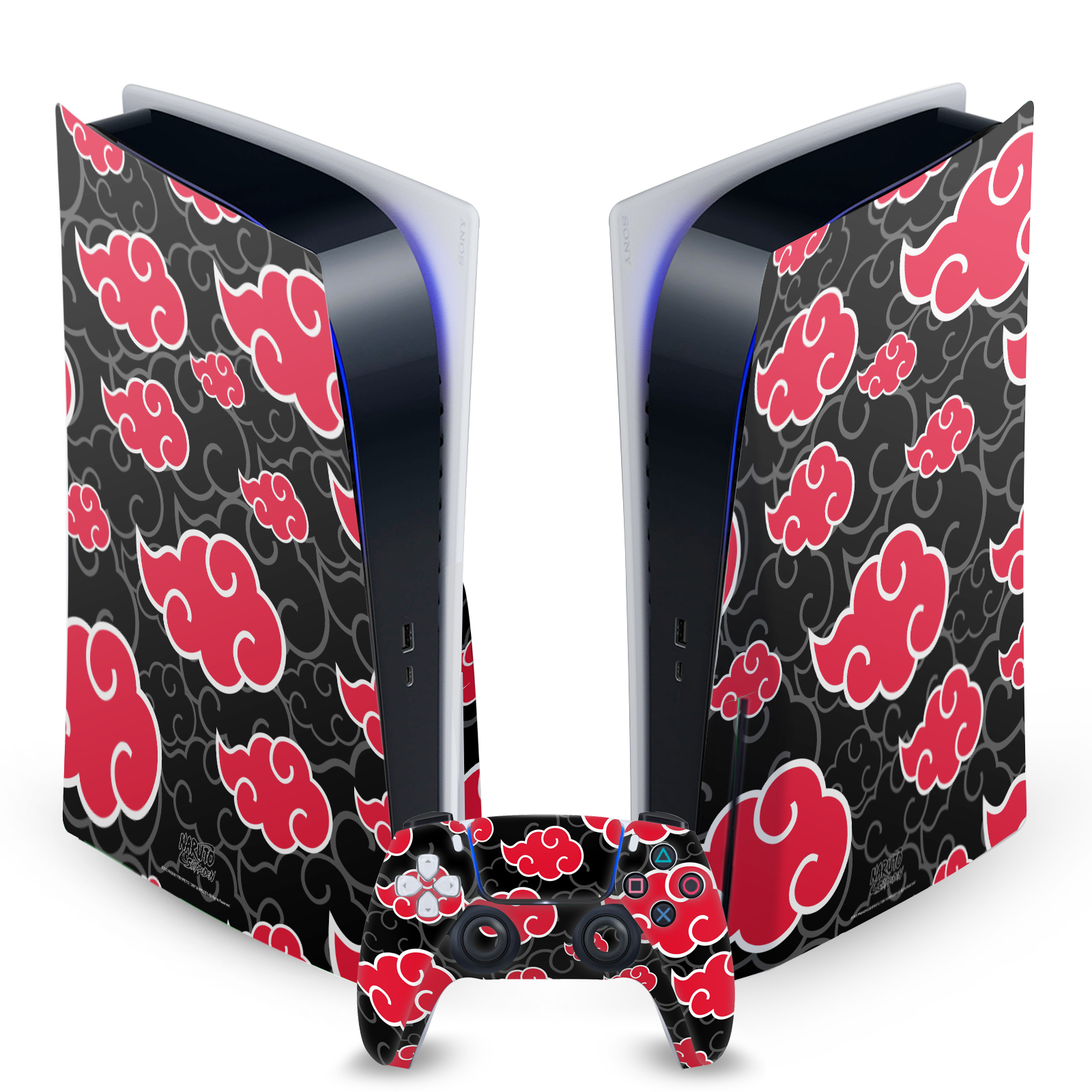 Akatsuki Clouds Gaming Skin for PS5 Console + Controller (Disc)