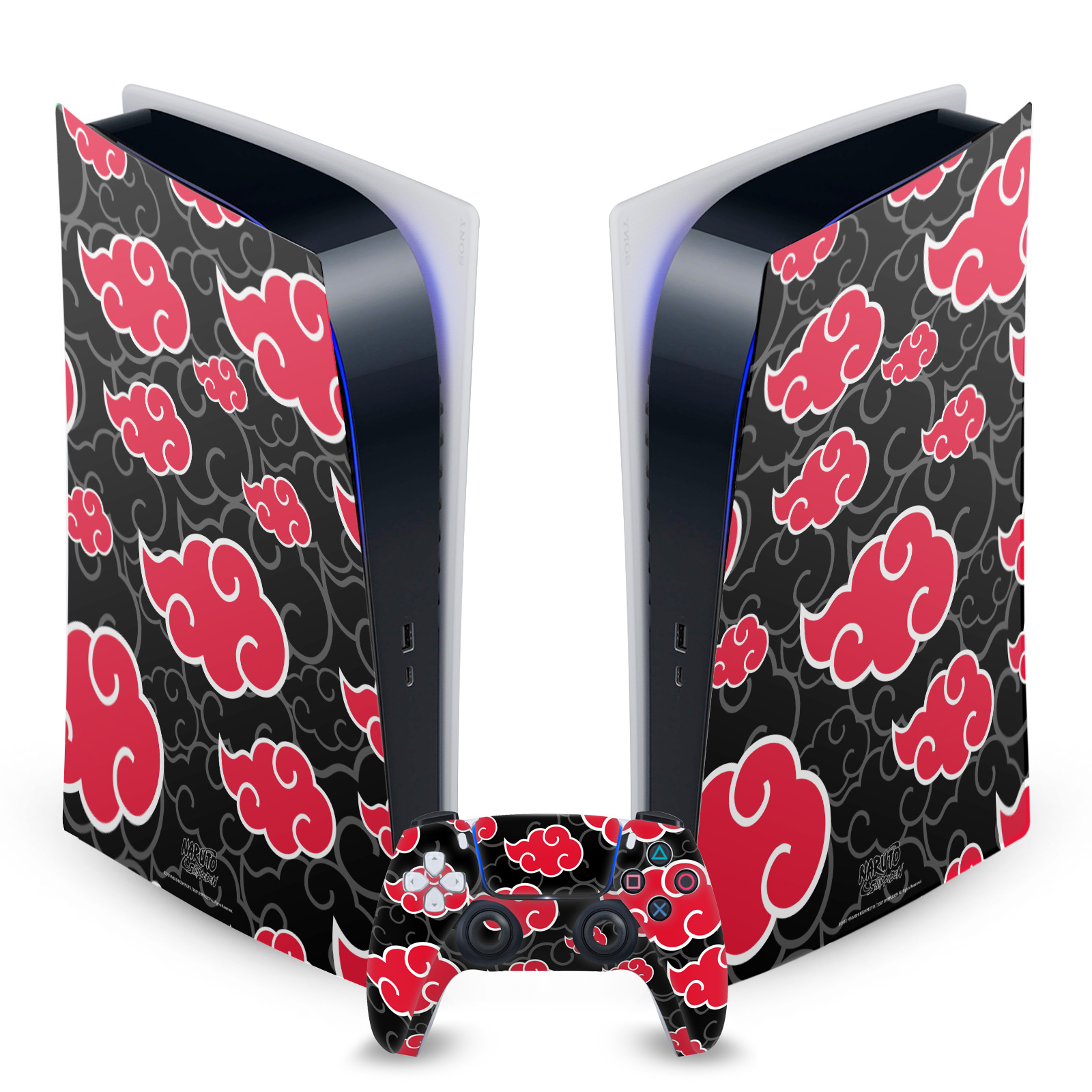 Akatsuki Clouds Gaming Skin for PS5 Digital Console + Controller