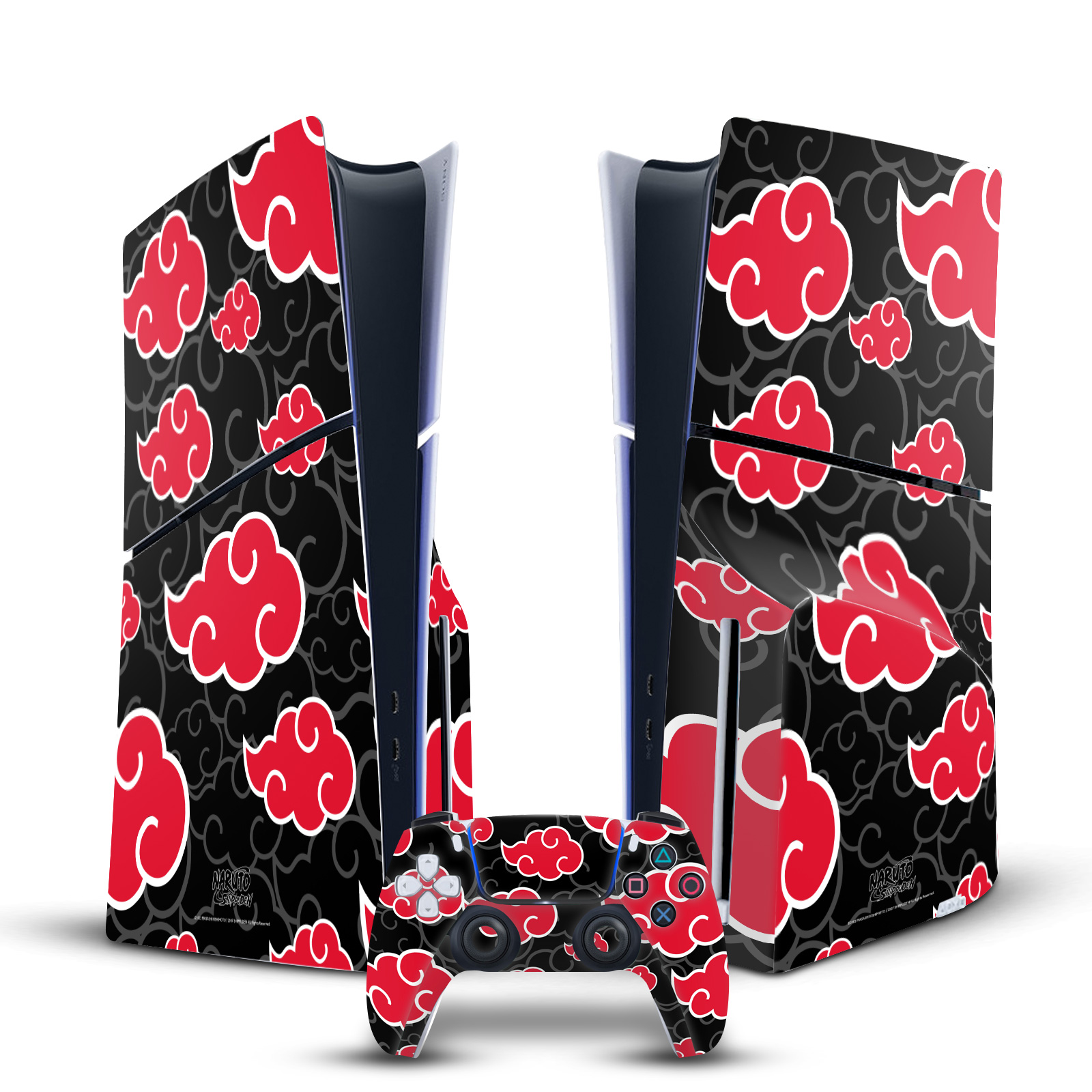 NARUTO SHIPPUDEN ICONIC VINYL SKIN FOR SONY PS5 SLIM DISC CONSOLE & CONTROLLER
