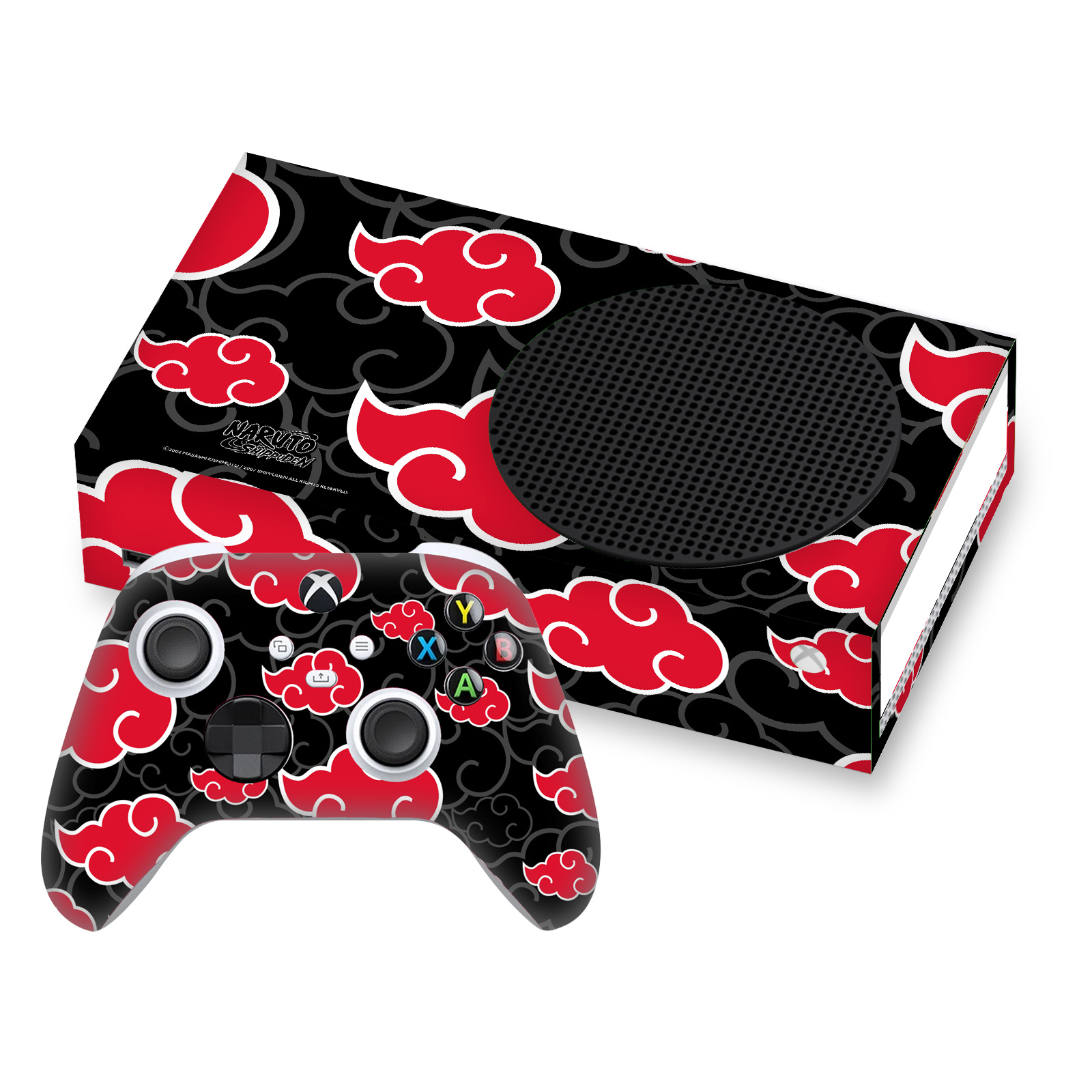 NARUTO SHIPPUDEN ICONIC VINYL SKIN FOR XBOX SERIES S CONSOLE & CONTROLLER BUNDLE