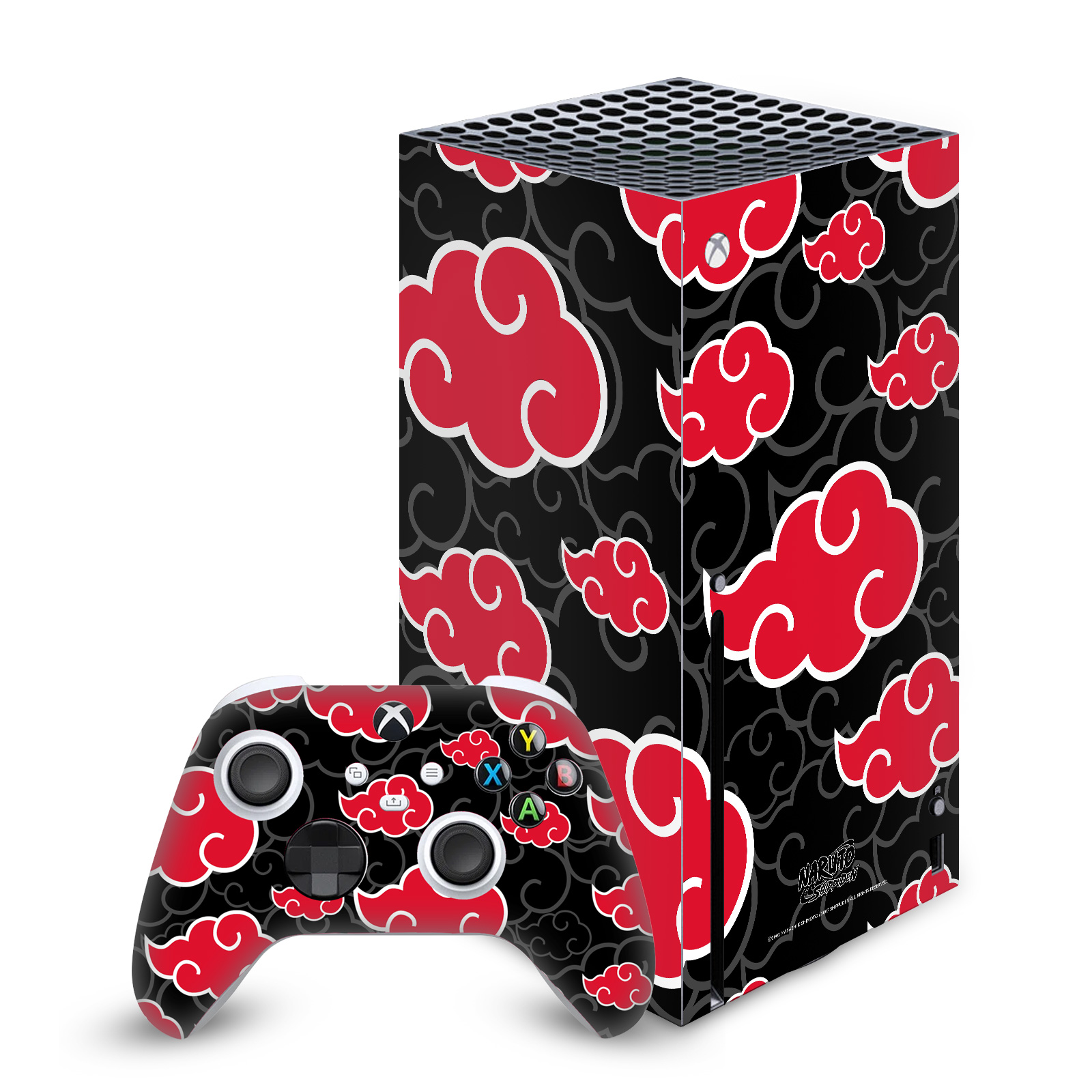 OFFICIAL NARUTO SHIPPUDEN ICONIC VINYL STICKER SKIN DECAL FOR XBOX SERIES X