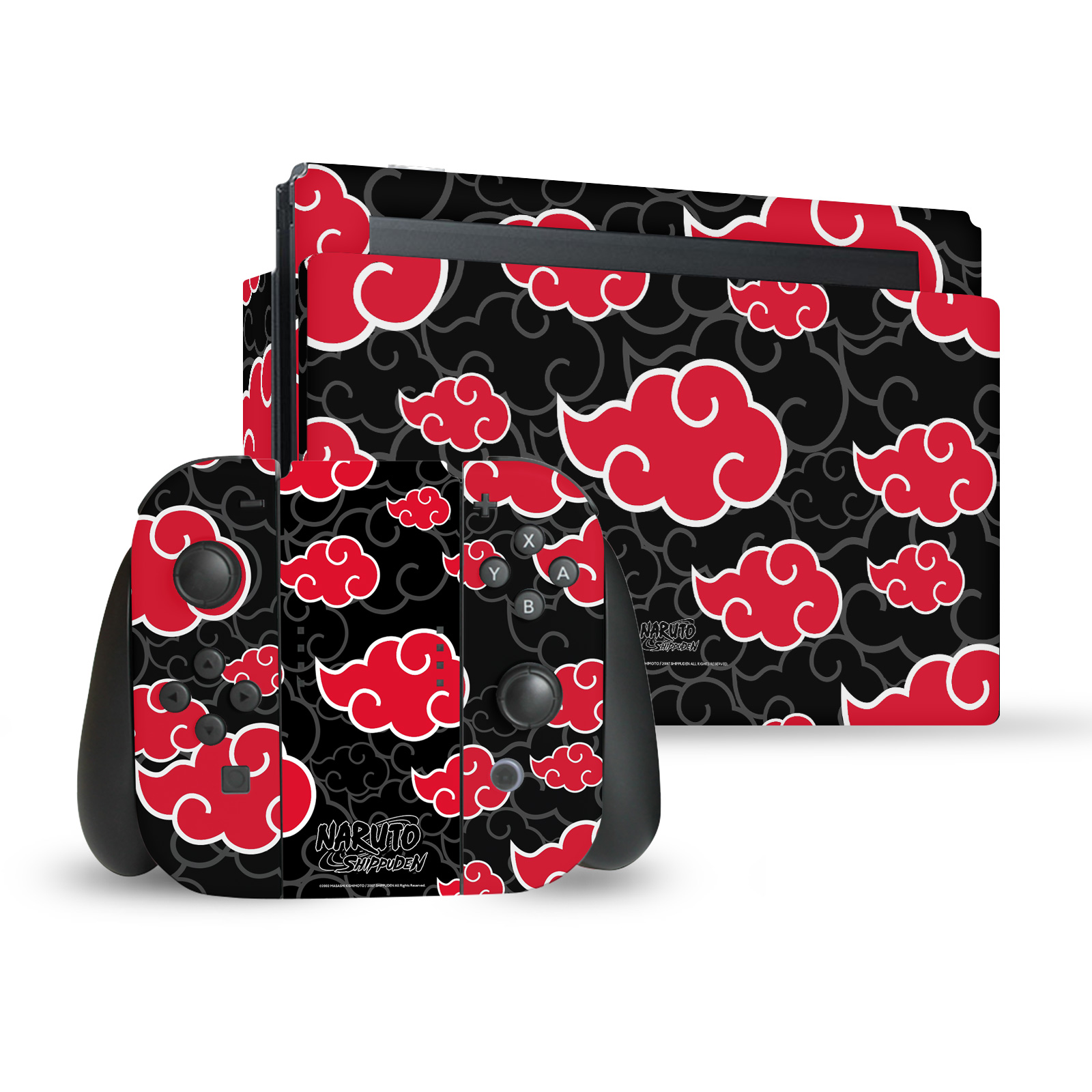 Akatsuki Clouds Gaming Skin for Switch Console, Dock & Joy-Con Bundle