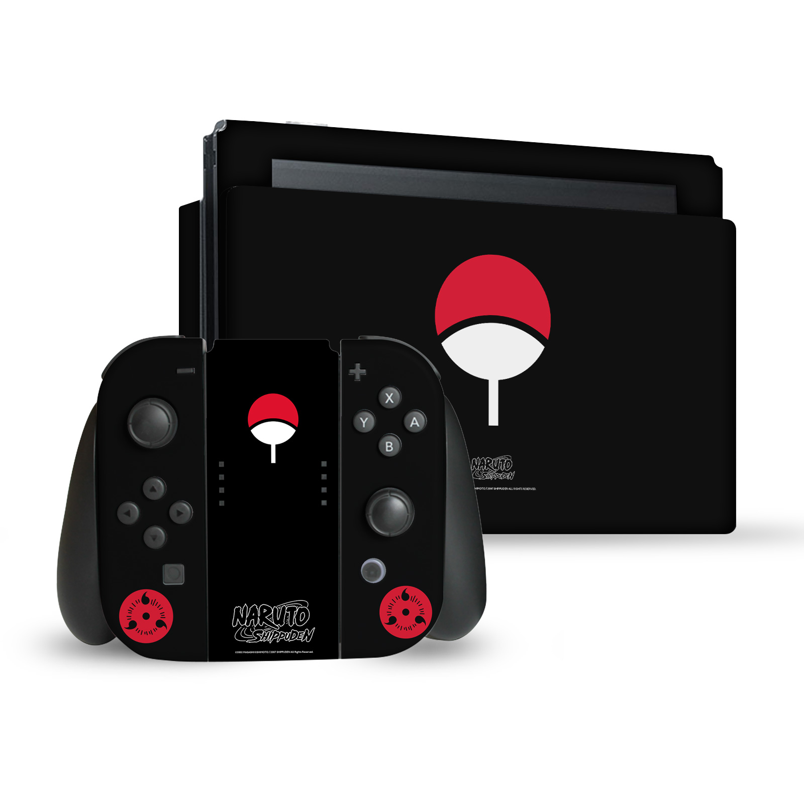 Uchiha Clan Gaming Skin for Switch Console, Dock & Joy-Con Bundle