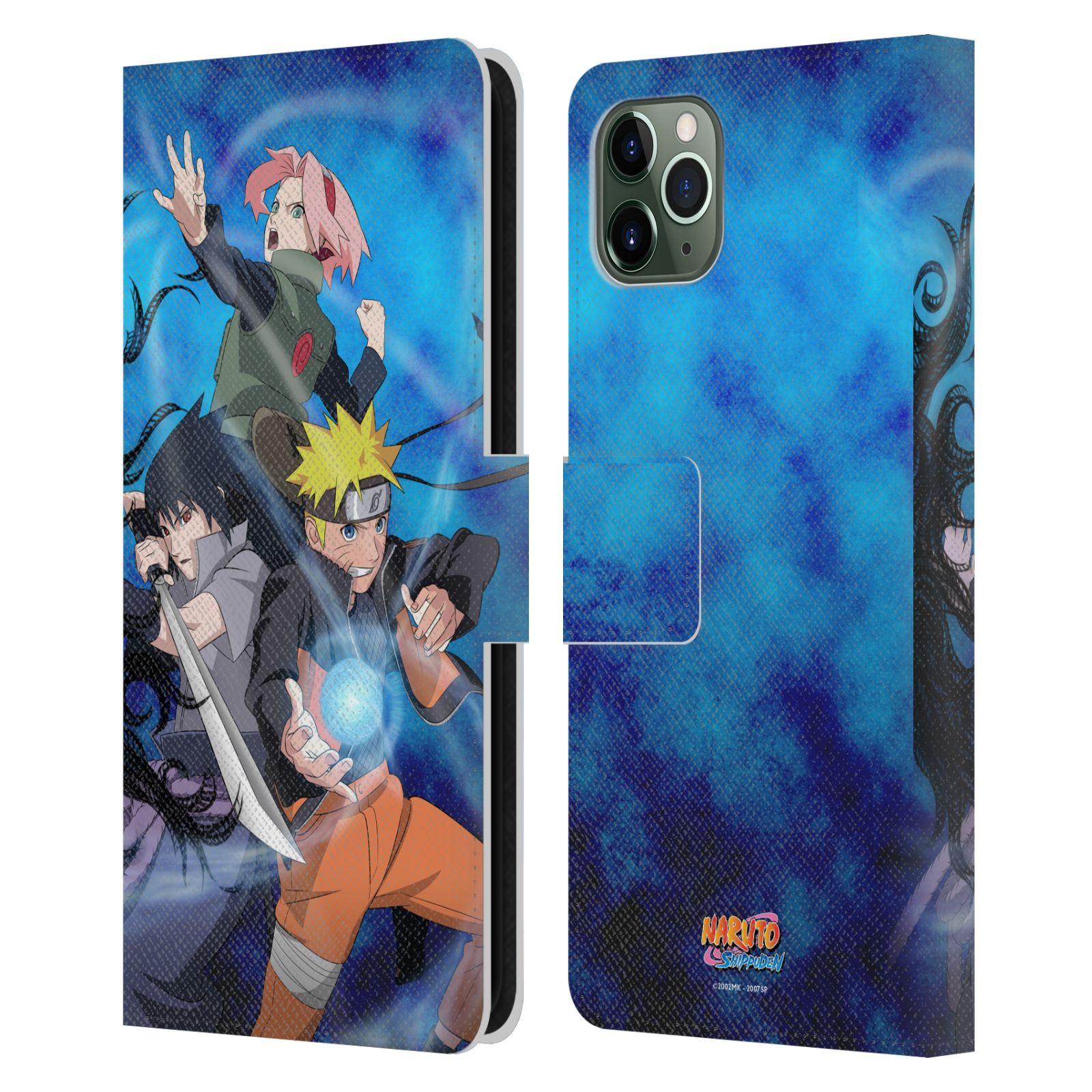 NARUTO SHIPPUDEN KEY ART LEATHER BOOK WALLET CASE COVER FOR APPLE iPHONE PHONES - Picture 15 of 15