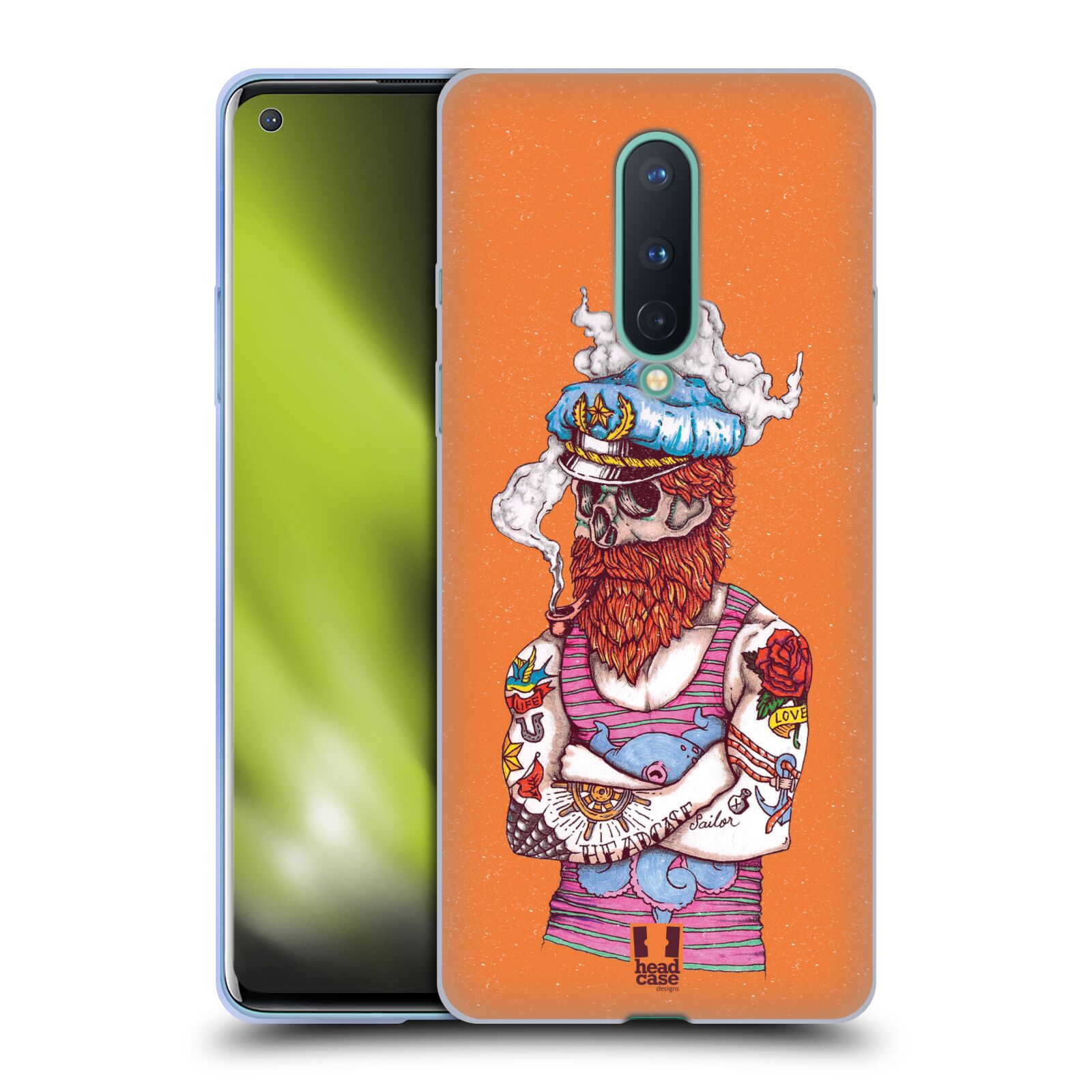 FUNDA HEAD CASE DESIGNS CON DIBUJO DE TATUAJES NÁUTICOS DE GEL SUAVE PARA TELÉFONOS GOOGLE ONEPLUS - Imagen 8 de 11