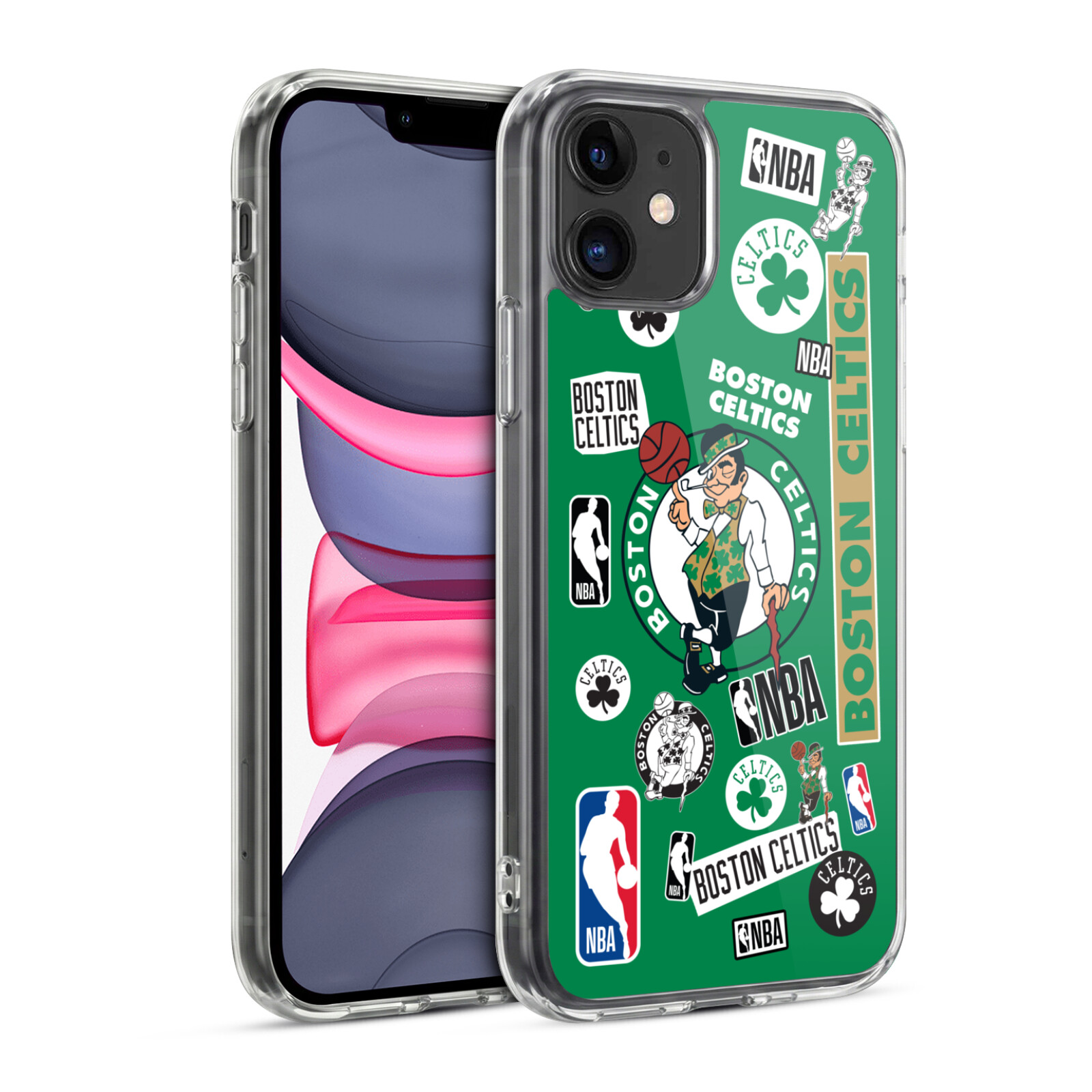 Sticker Collage Hybrid MagSafe Case for iPhone 11