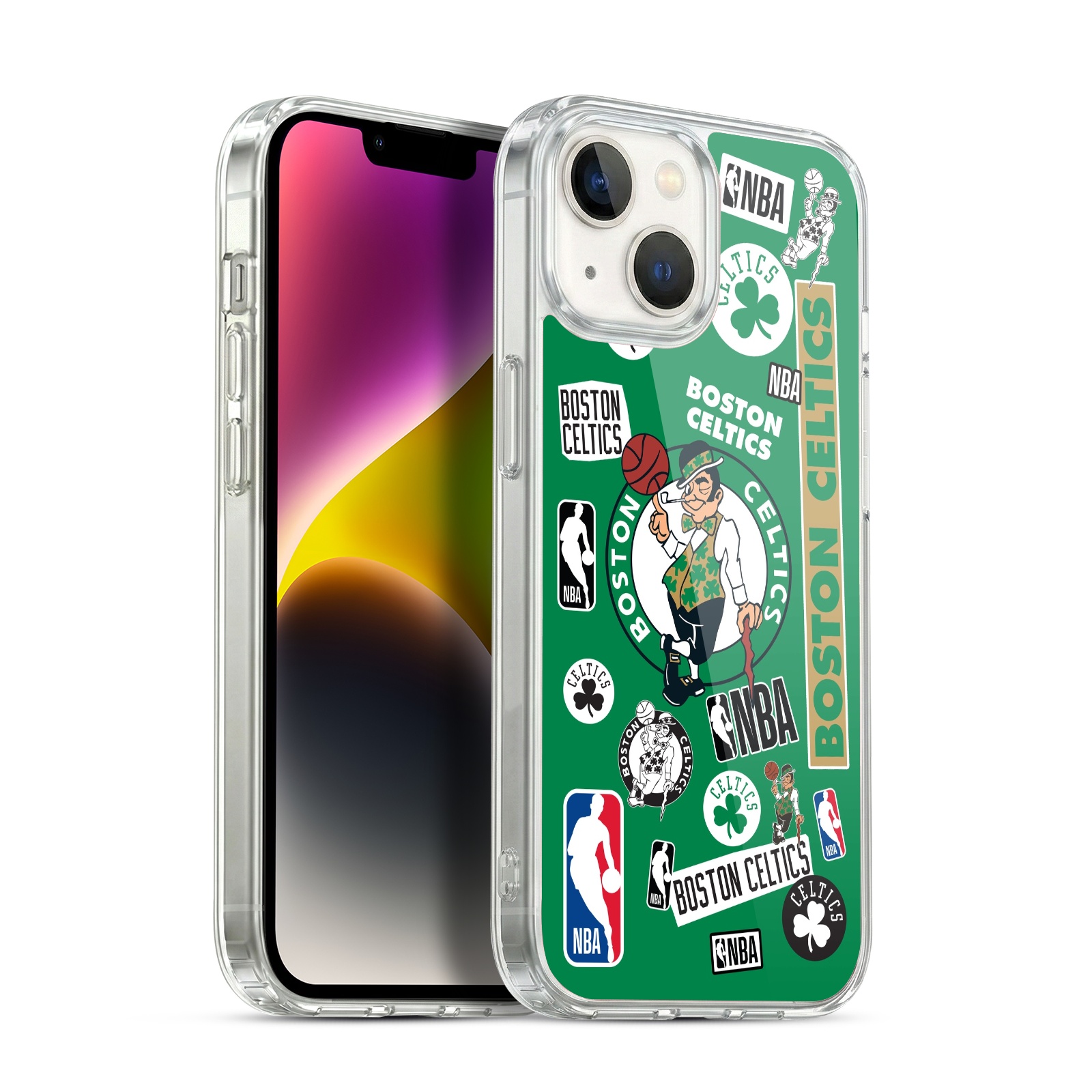 Sticker Collage Hybrid MagSafe Case for iPhone 14