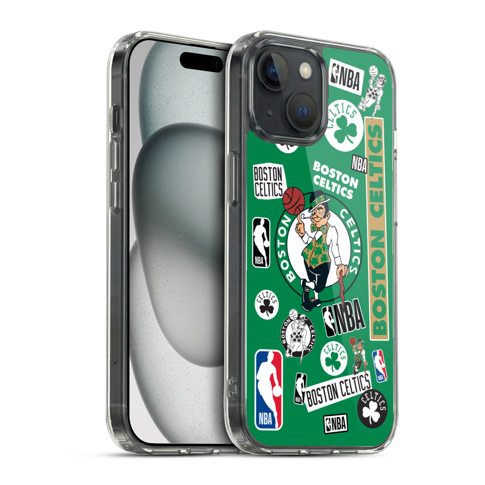 Sticker Collage Hybrid MagSafe Case for iPhone 15