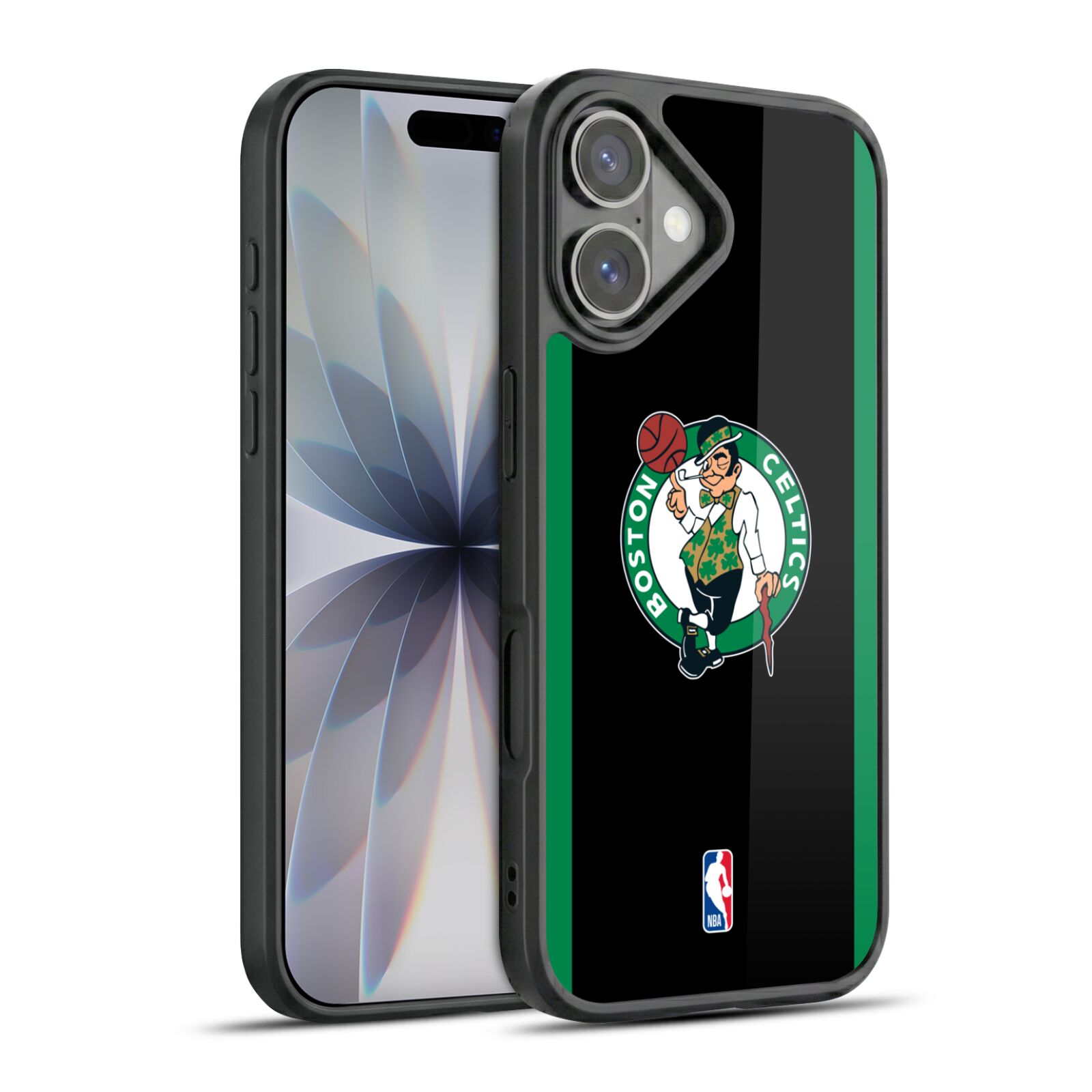 Black Green Design Hard MagSafe Case for iPhone 17