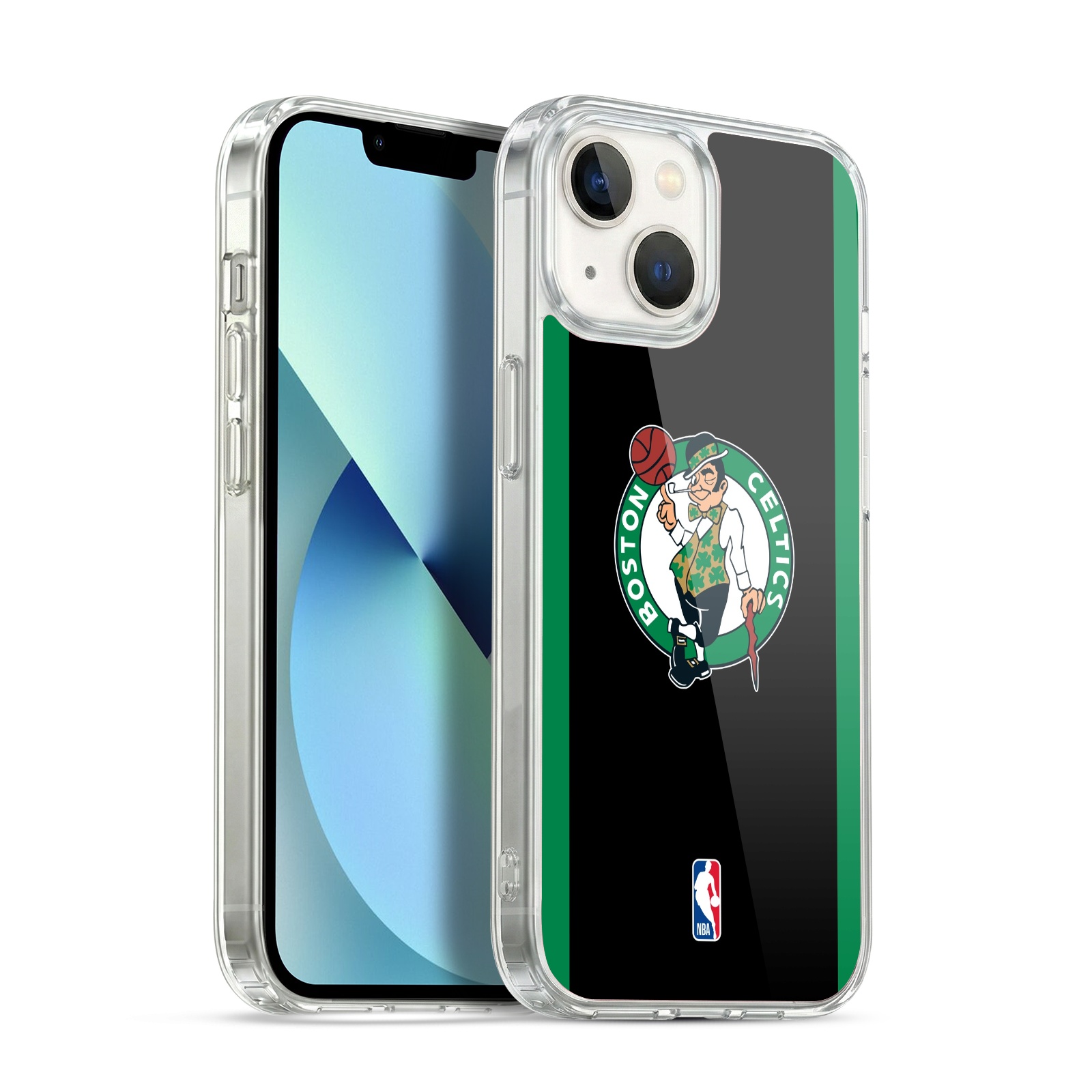 Black Green Design Hybrid MagSafe Case for iPhone 13